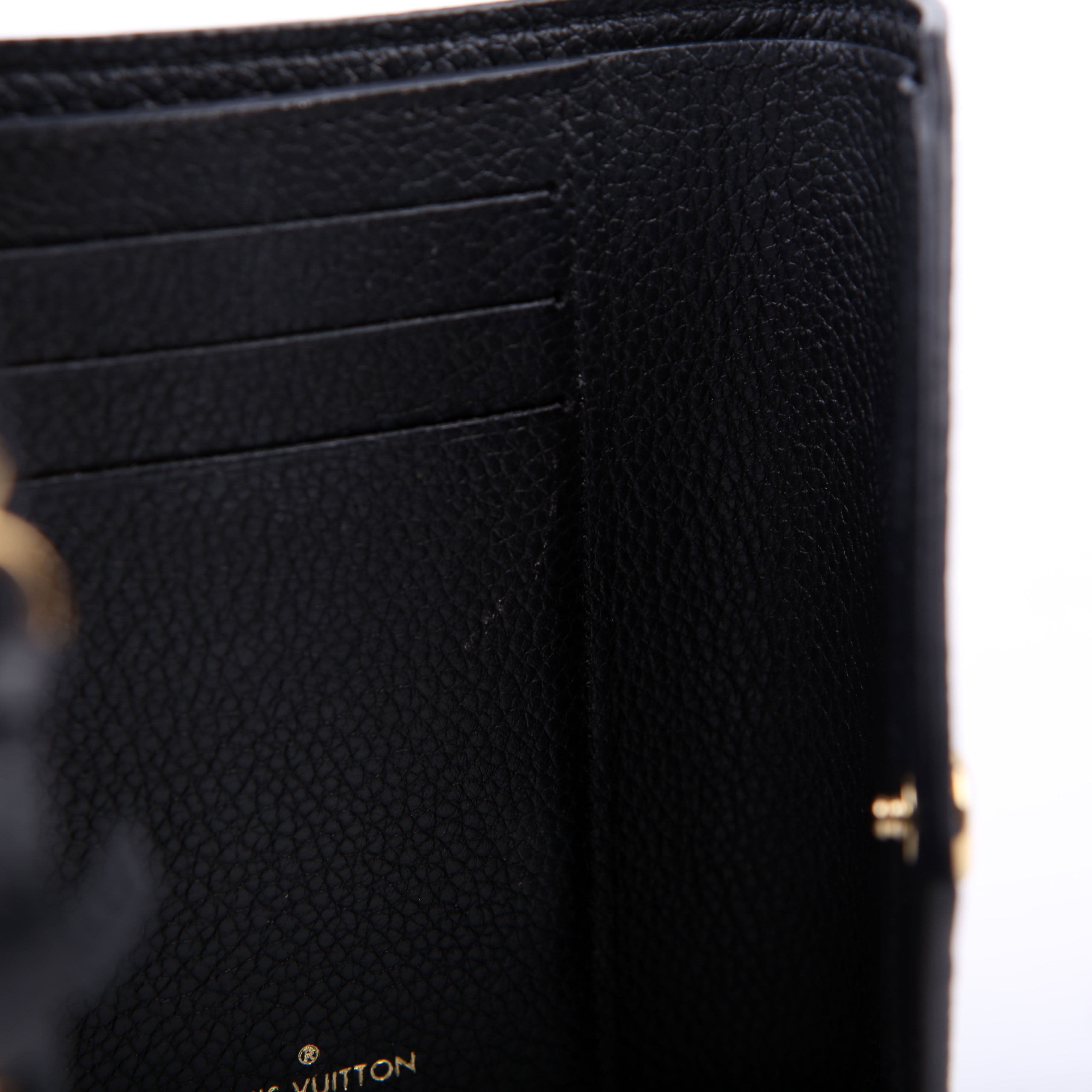 Victorine Wallet Empreinte Black