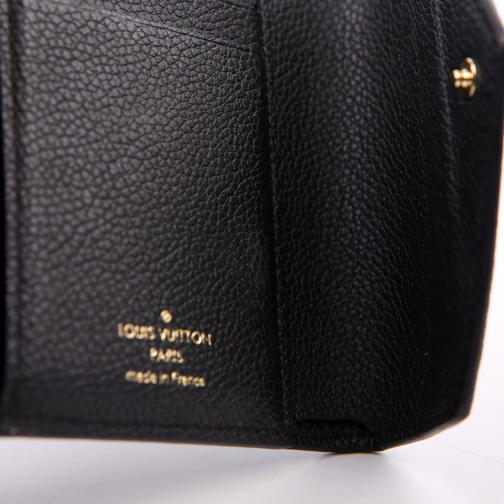 Victorine Wallet Empreinte Black