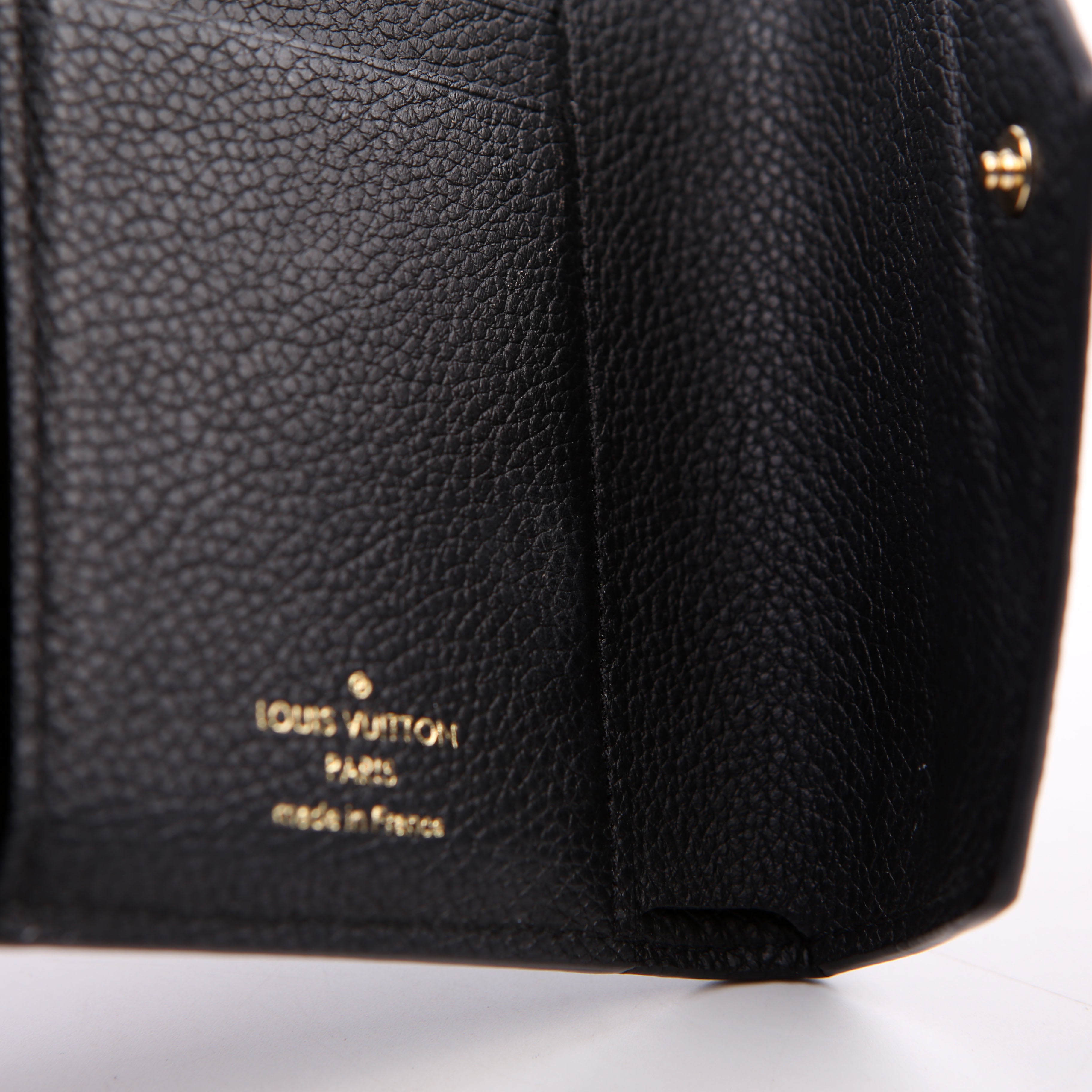 Victorine Wallet Empreinte Black