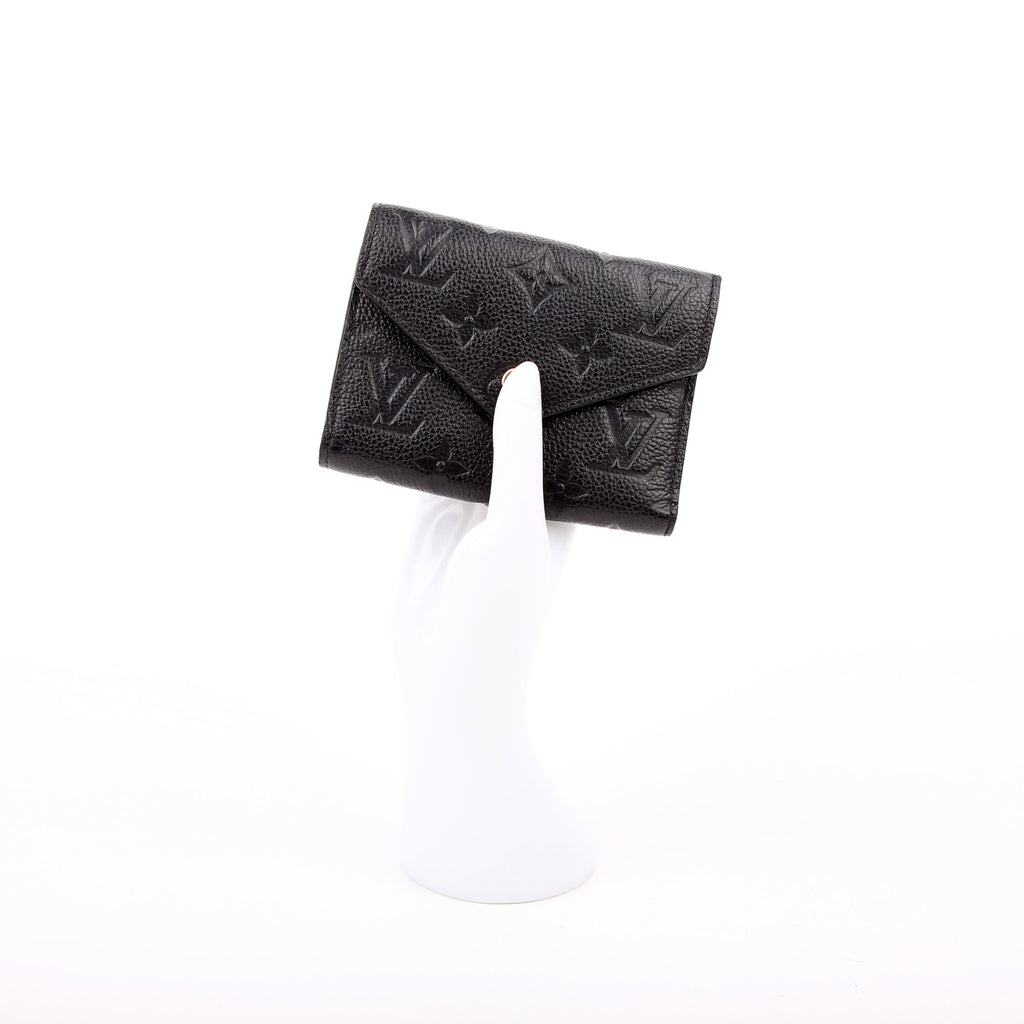 Victorine Wallet Empreinte Black