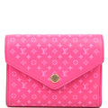 Victorine Wallet Nanogram Embossed Calfskin Pink
