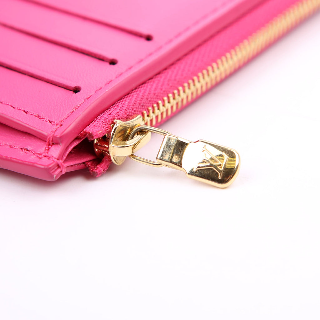 Victorine Wallet Nanogram Embossed Calfskin Pink