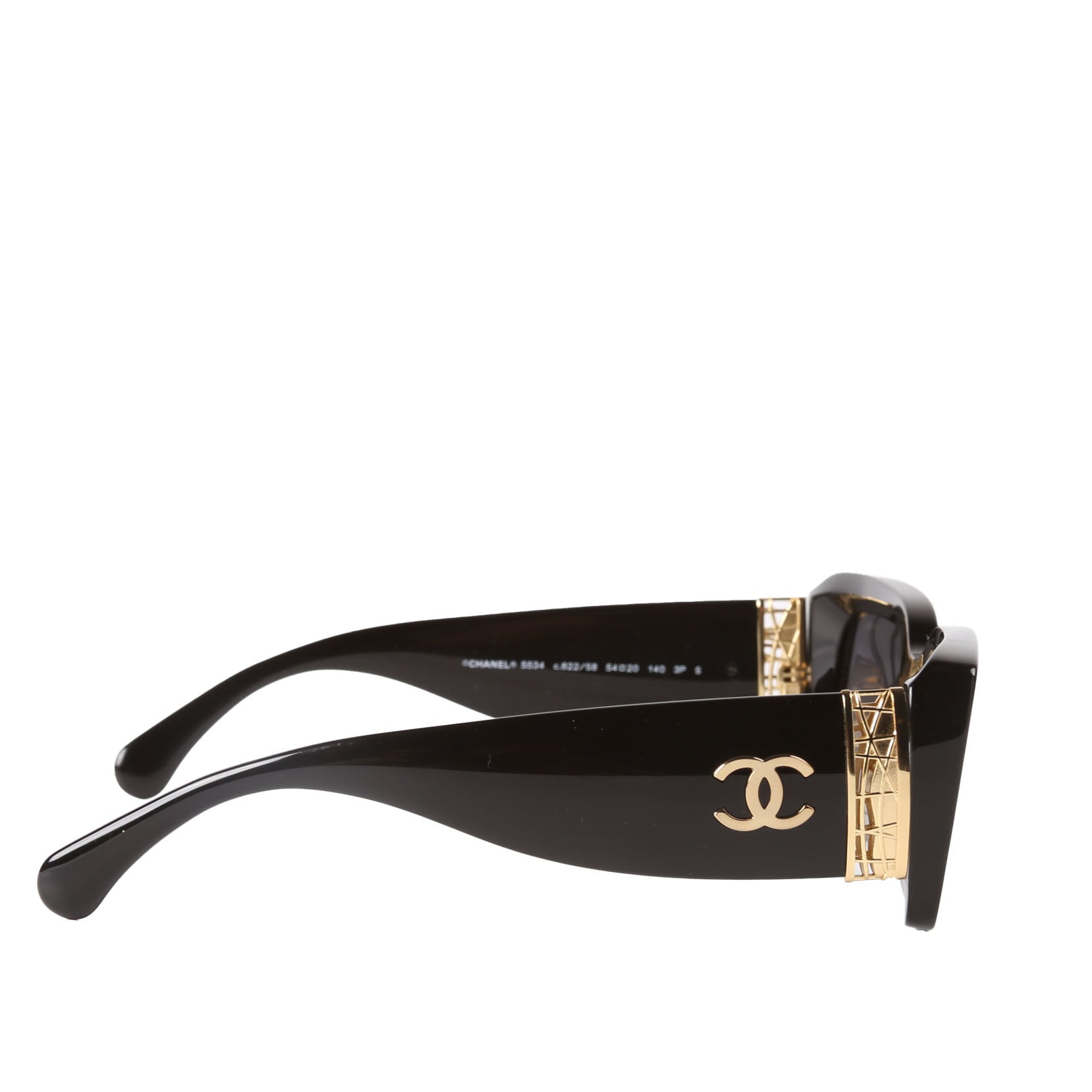 5534 Rectangle Sunglasses Black
