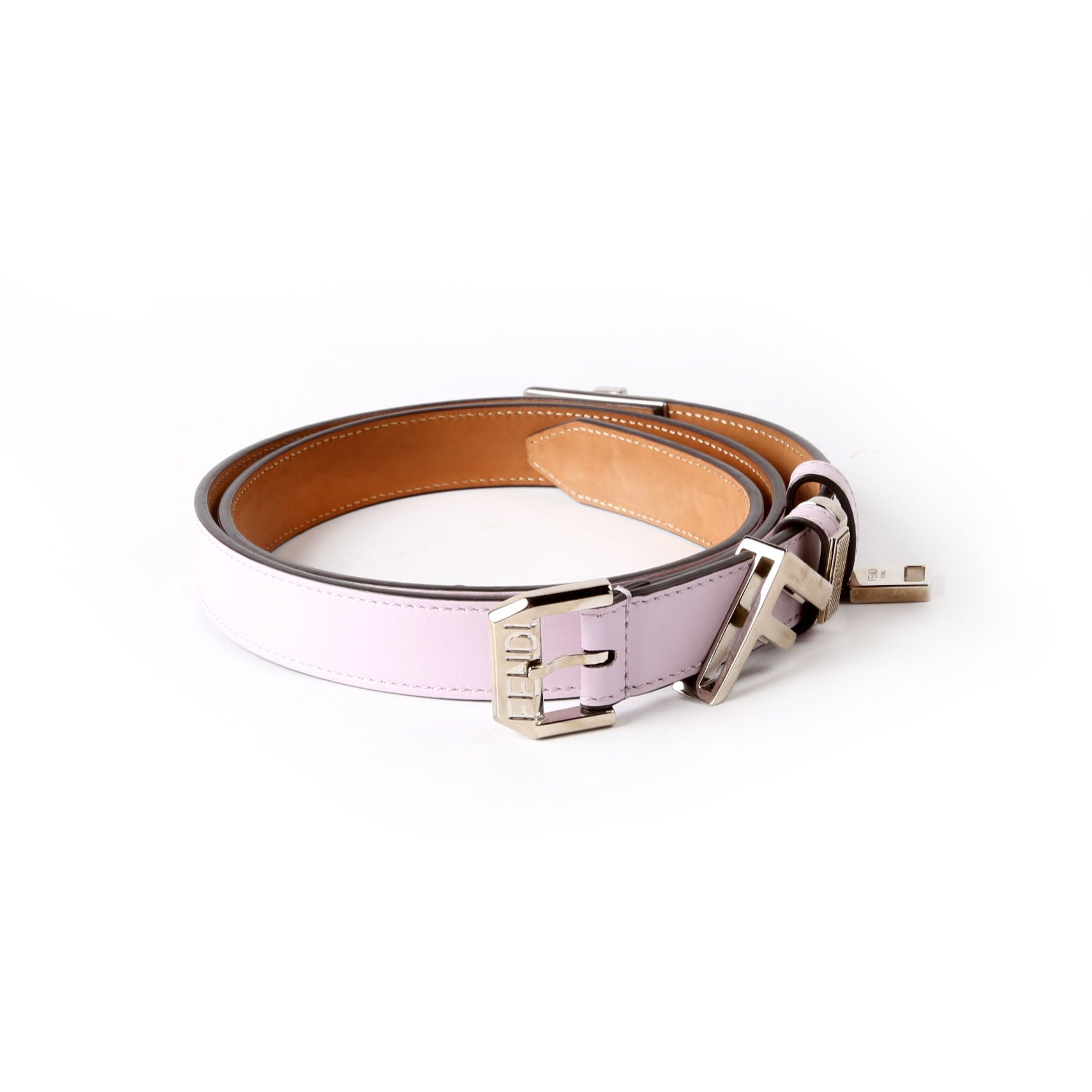 Fendi Fendi Forever Leather Belt Size 100/40 Pink