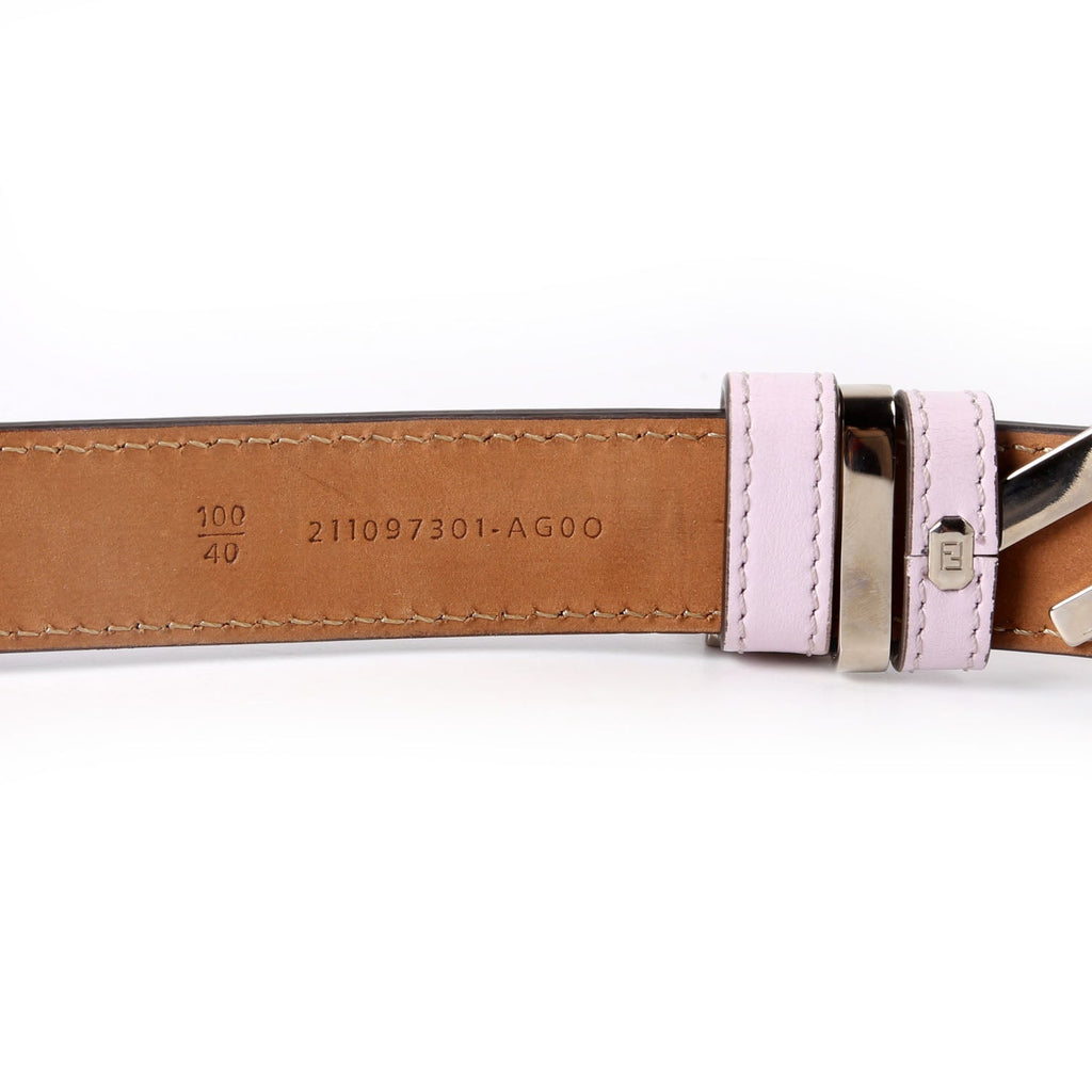 Fendi Fendi Forever Leather Belt Size 100/40 Pink