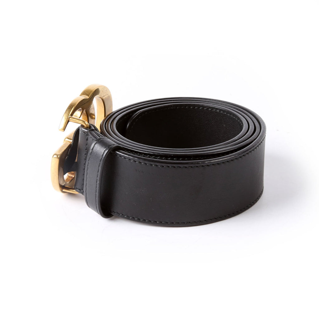 Gucci 400593 Marmont GG Leather Belt Size 90/36 Black