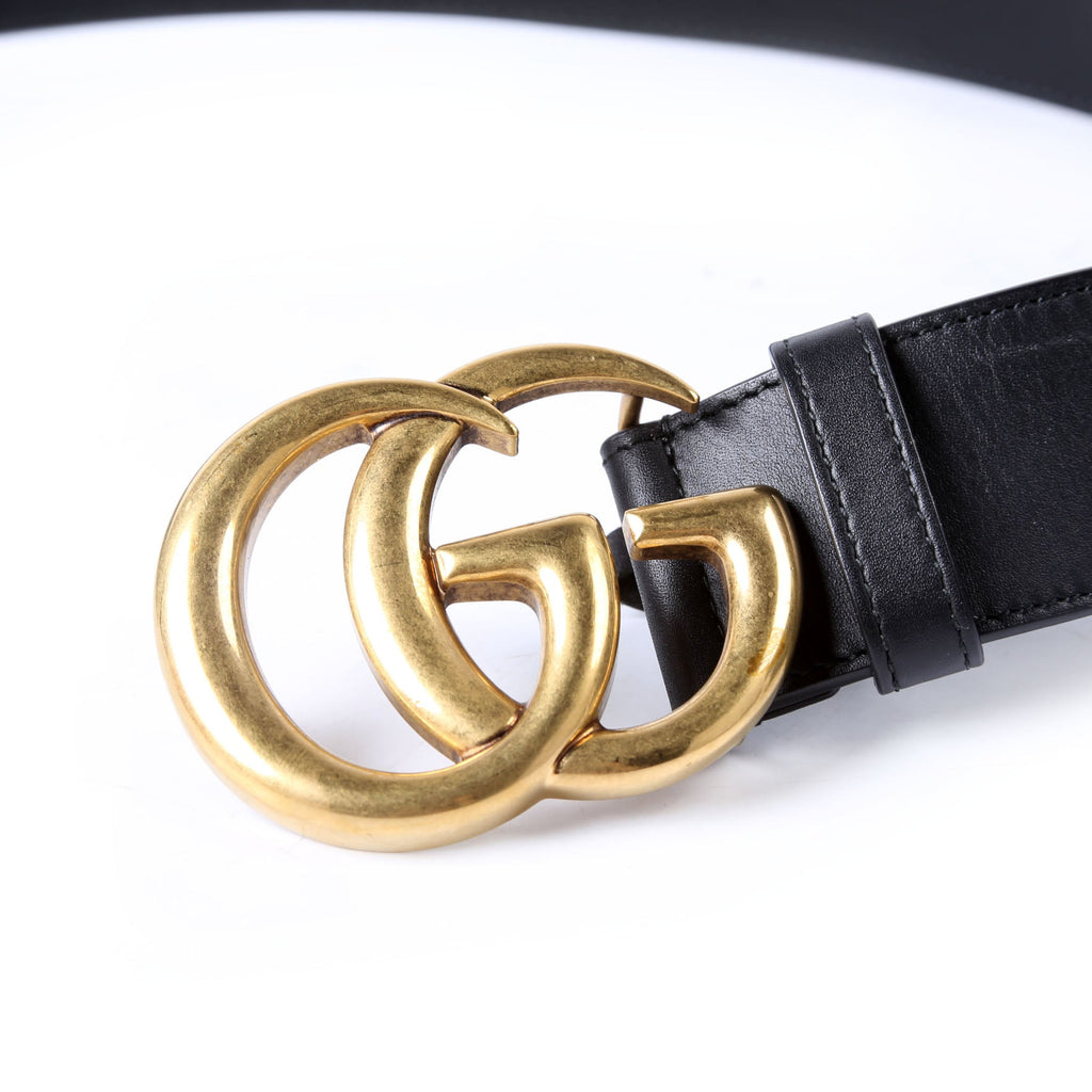 Gucci 400593 Marmont GG Leather Belt Size 90/36 Black