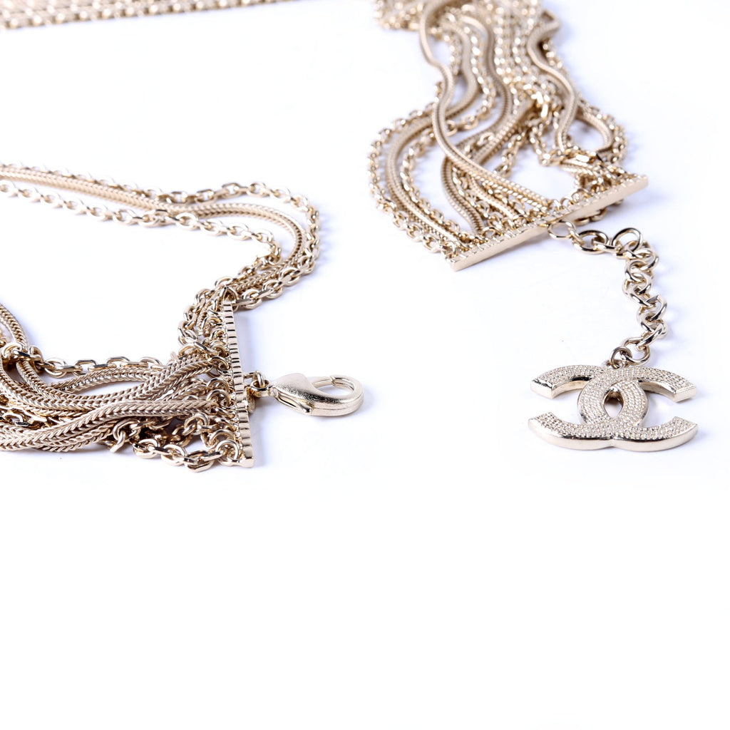 Multi Strand Chain Belt Gold