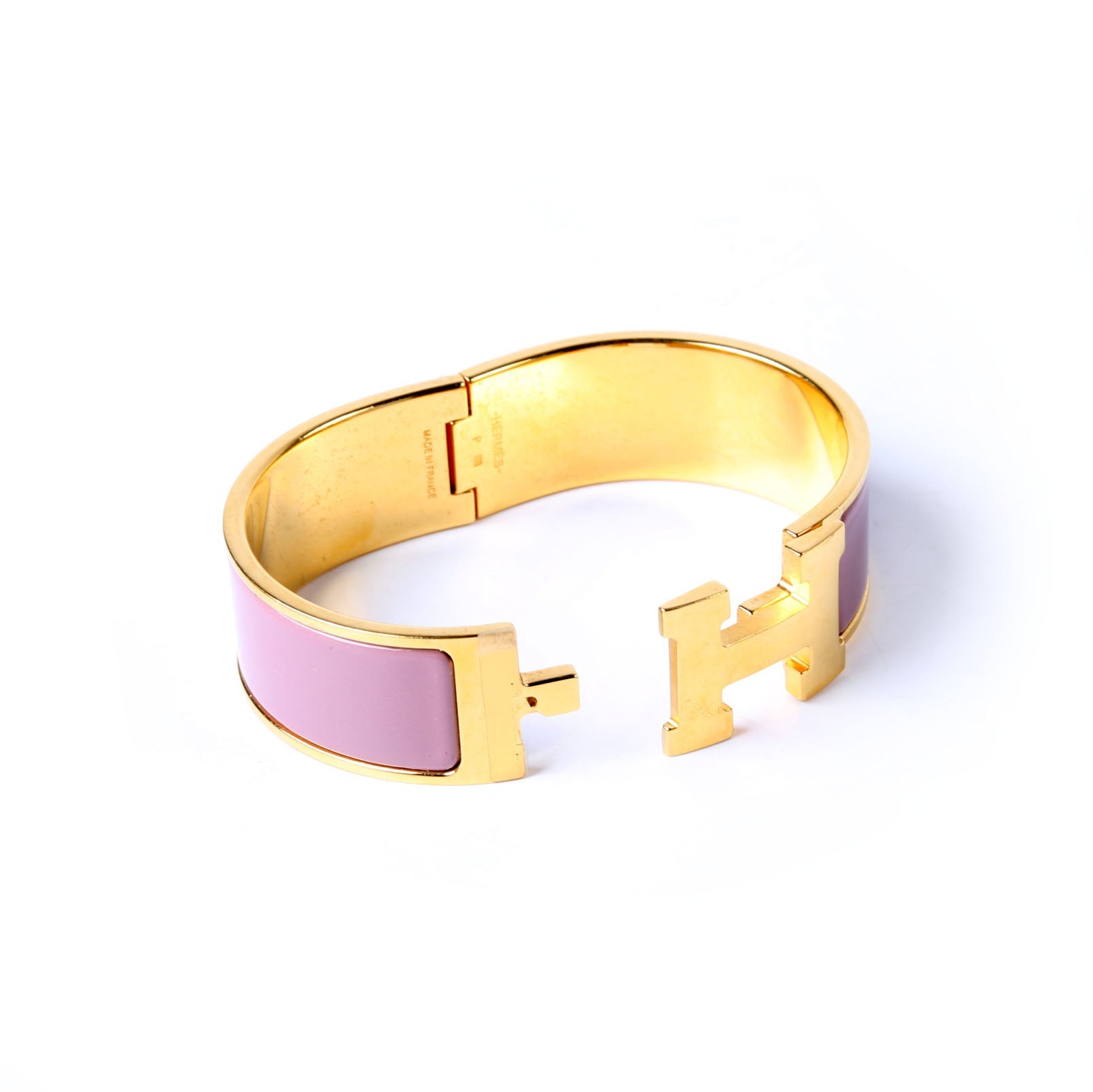 Hermes Clic Clac Wide GM Gold/Pink