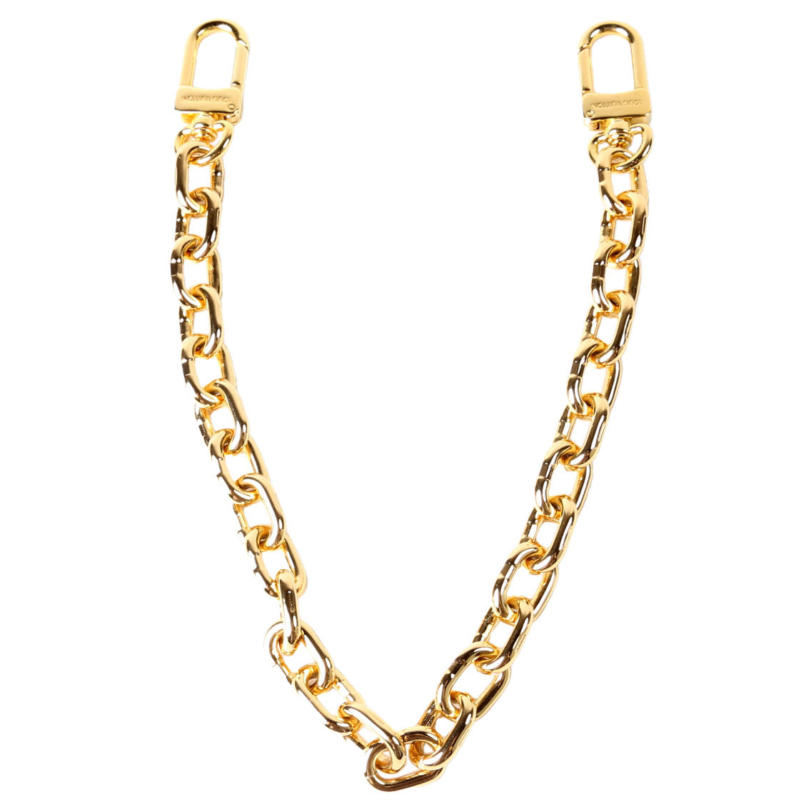 Loop Hobo Metal Chain Strap Gold