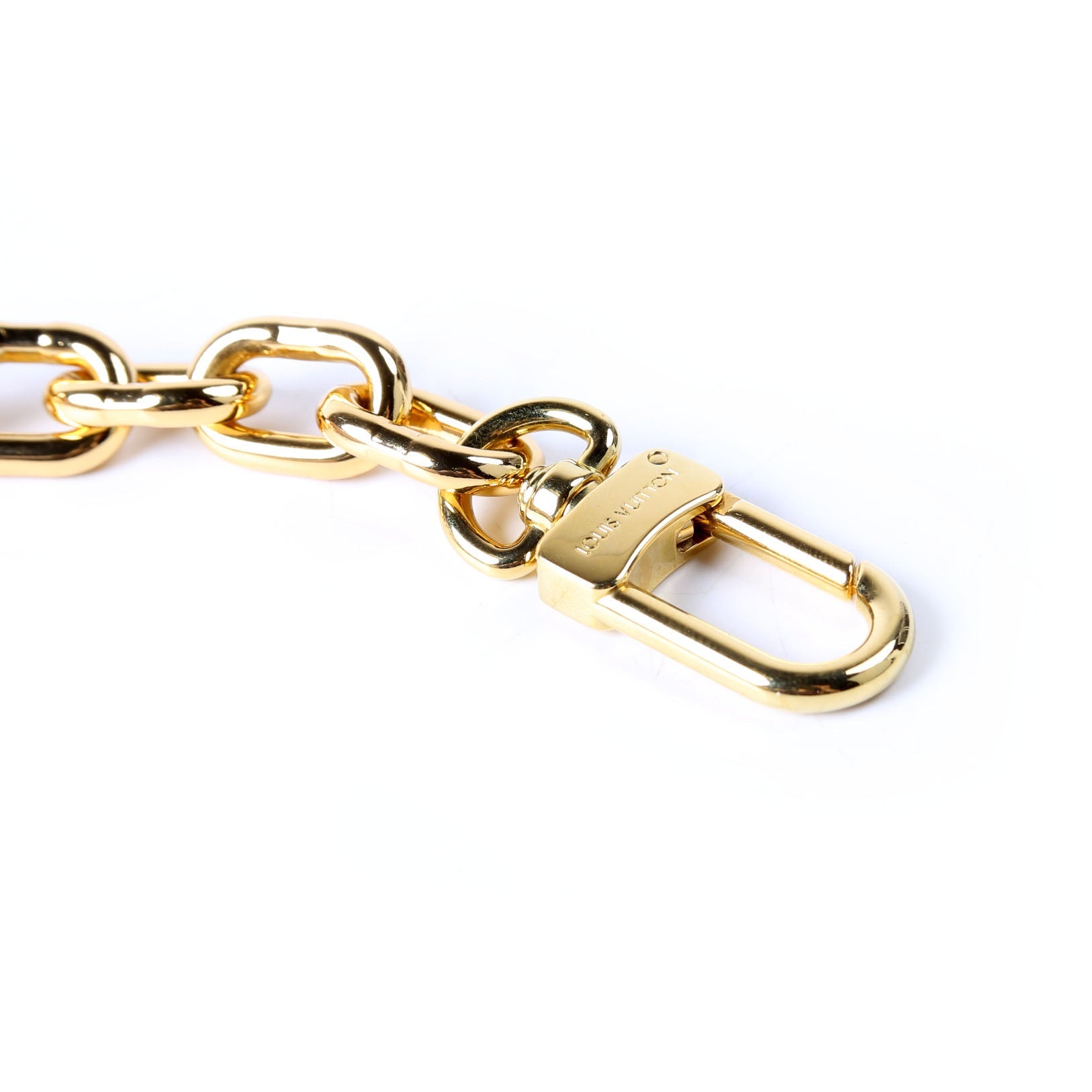 Loop Hobo Metal Chain Strap Gold