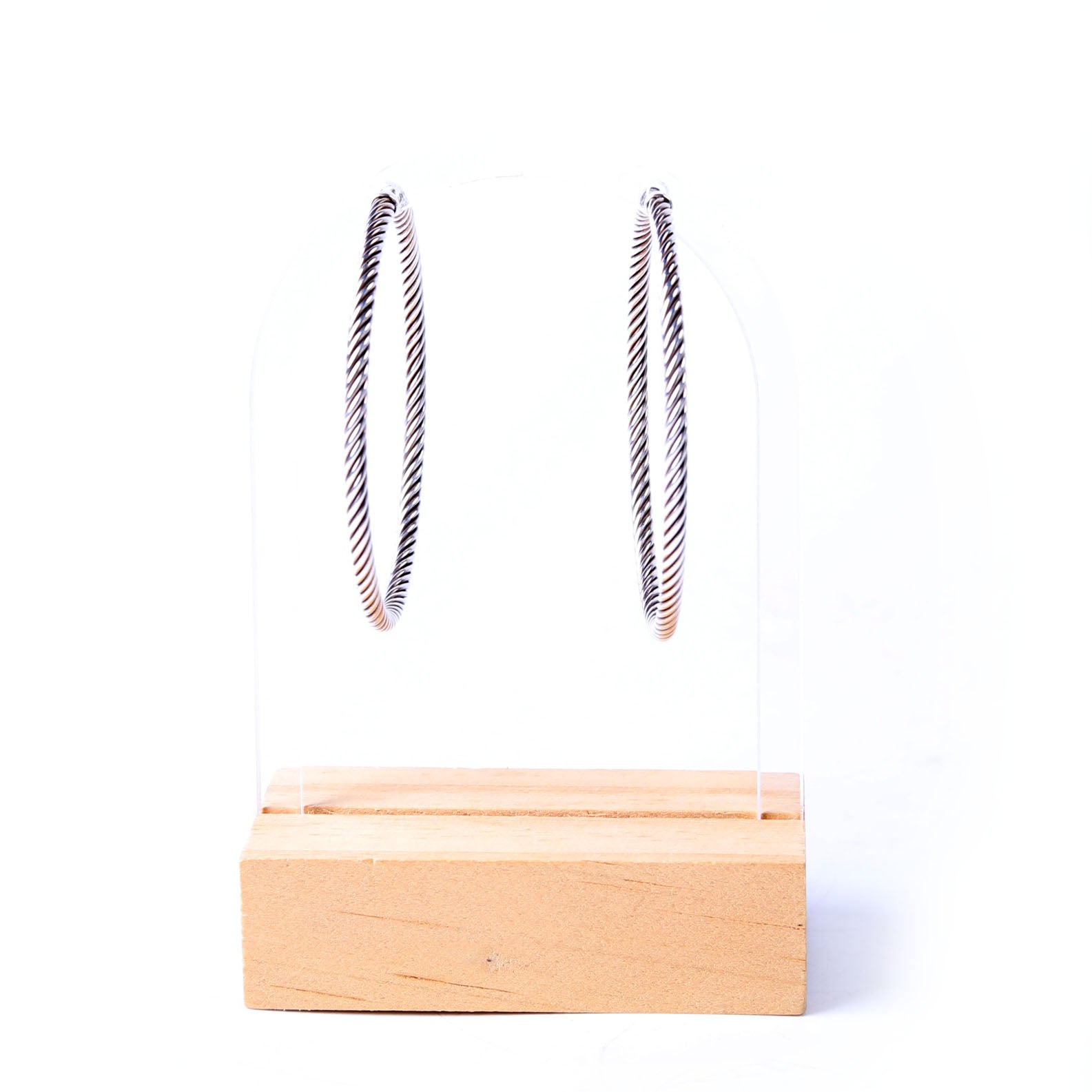 Classic Cable Hoop Earrings 925