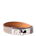 Hermes Kelly Double Tour Bracelet Taupe