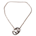 Gucci G Britt Toggle Pendant Necklace Silver