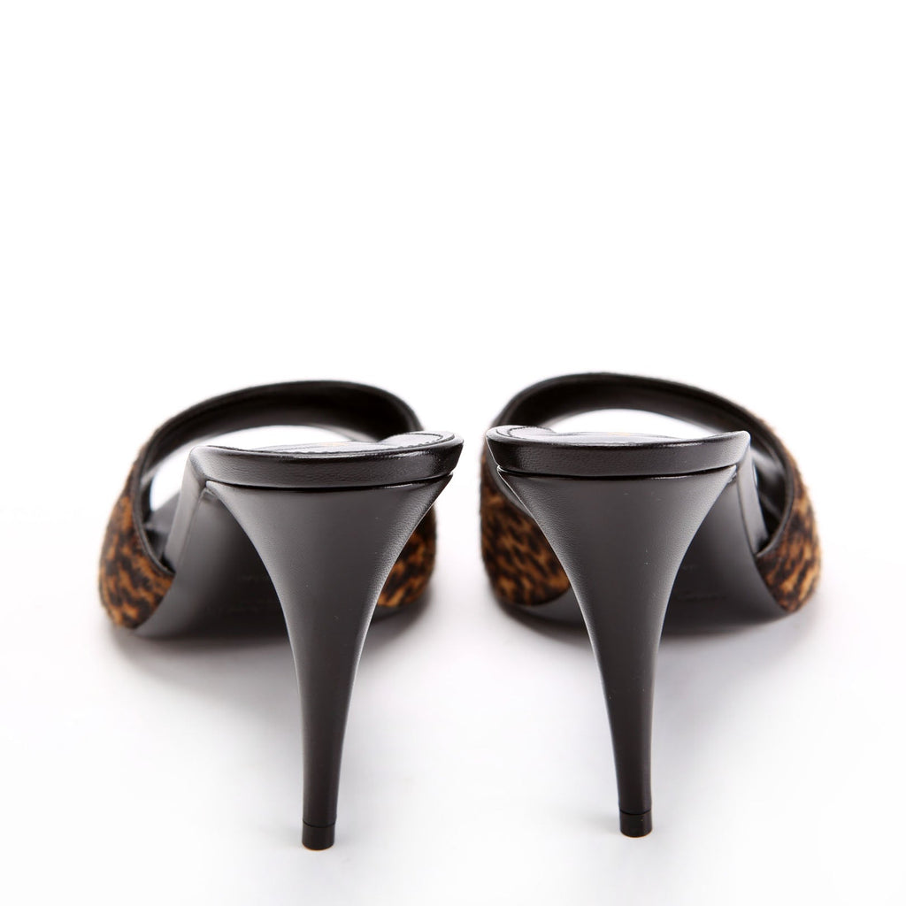 La 16 Pony Hair Mules Size 37