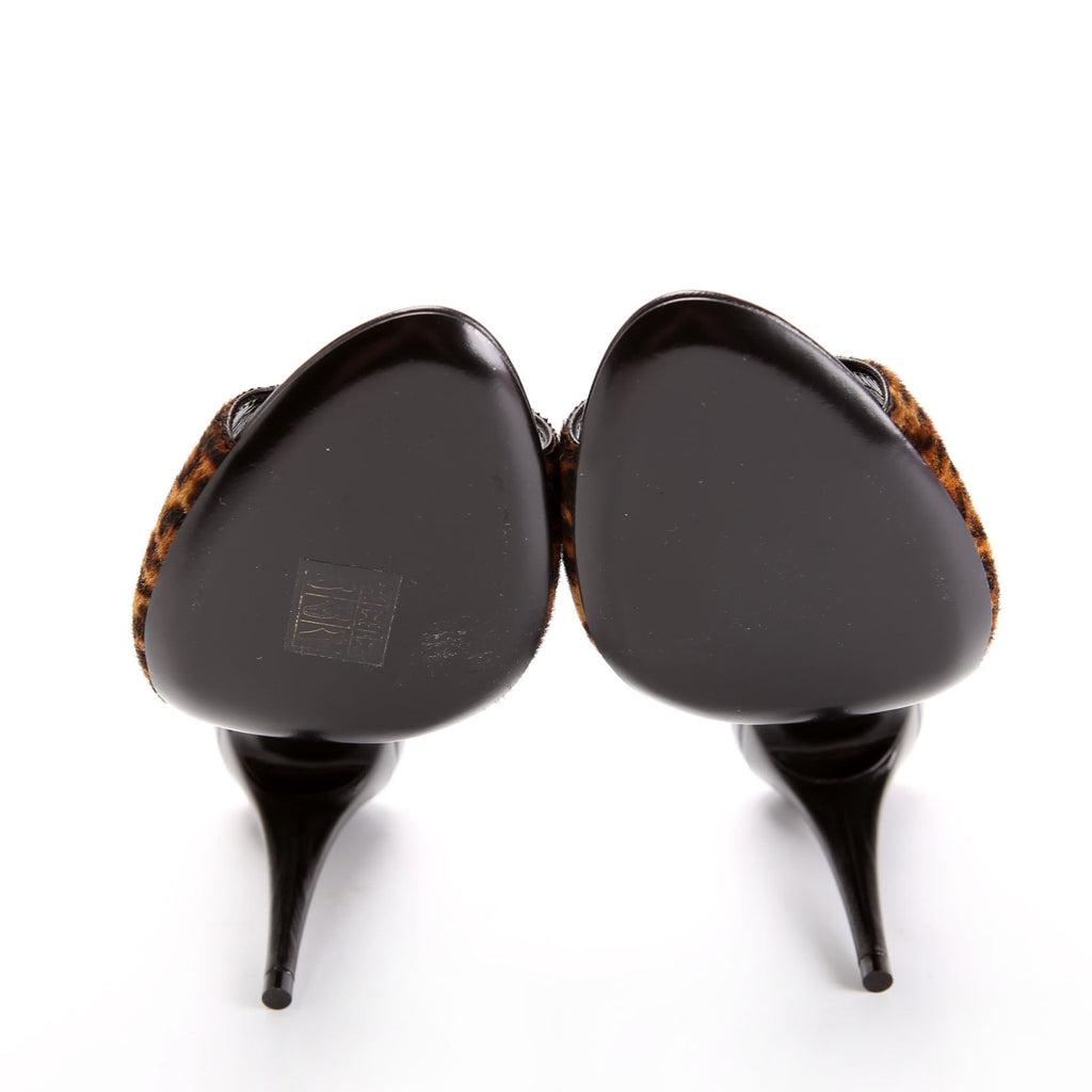 La 16 Pony Hair Mules Size 37