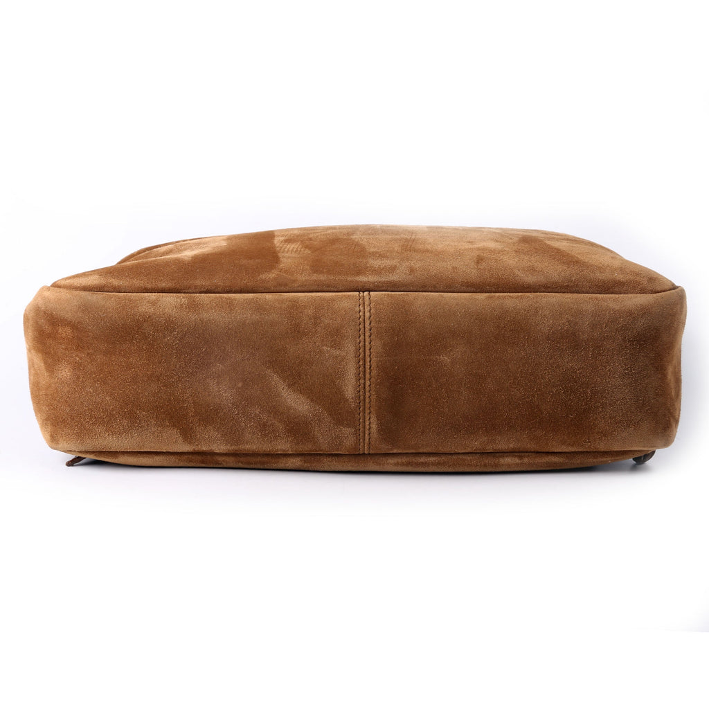 SAINT LAURENT Jamie Shopping Small Suede 833948 Brown/Gold