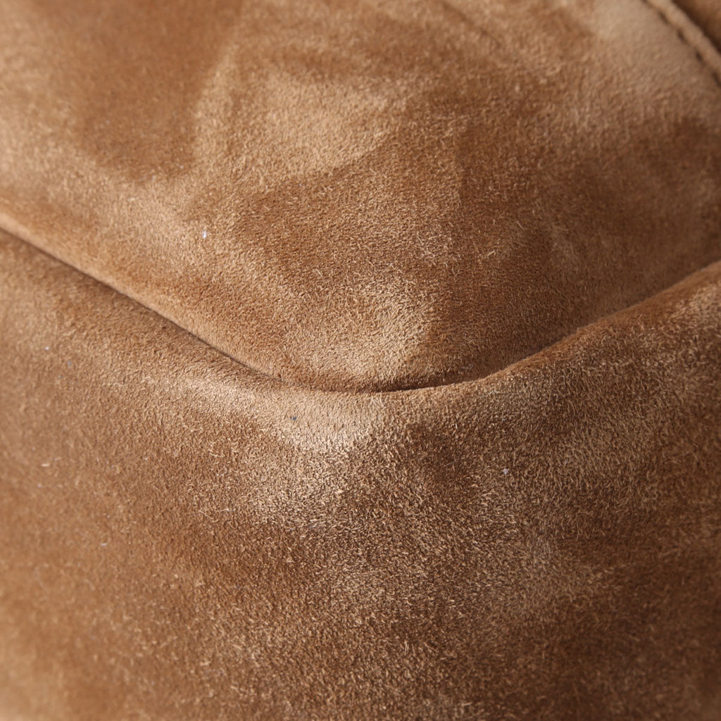 SAINT LAURENT Jamie Shopping Small Suede 833948 Brown/Gold