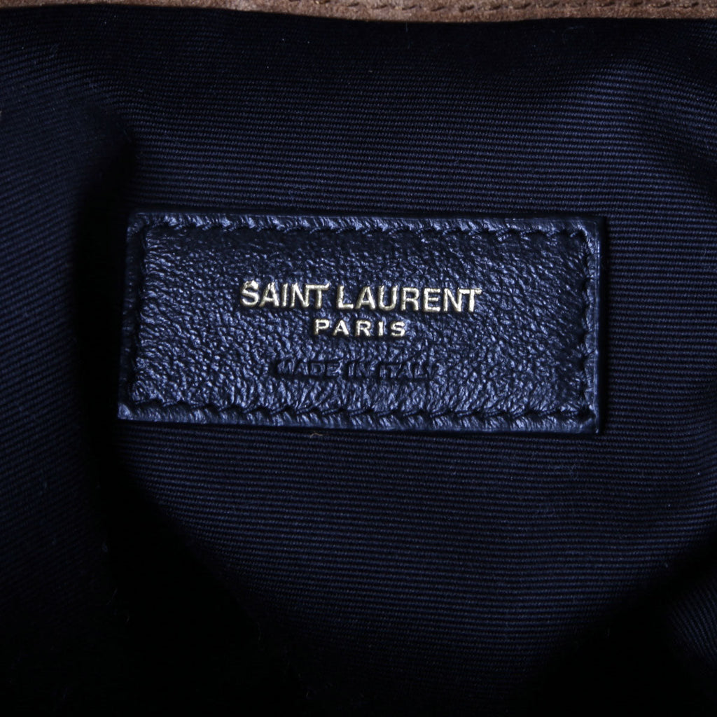 SAINT LAURENT Jamie Shopping Small Suede 833948 Brown/Gold
