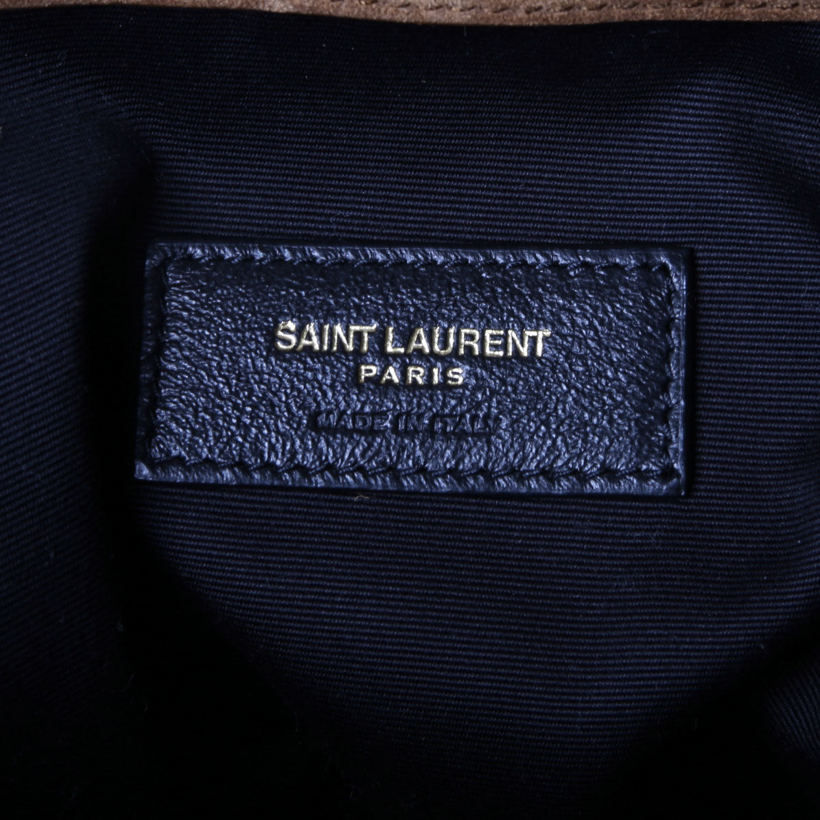 SAINT LAURENT Jamie Shopping Small Suede 833948 Brown/Gold