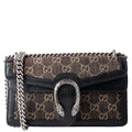 Gucci 499623 Dionysus Small GG Denim Black Denim/Silver