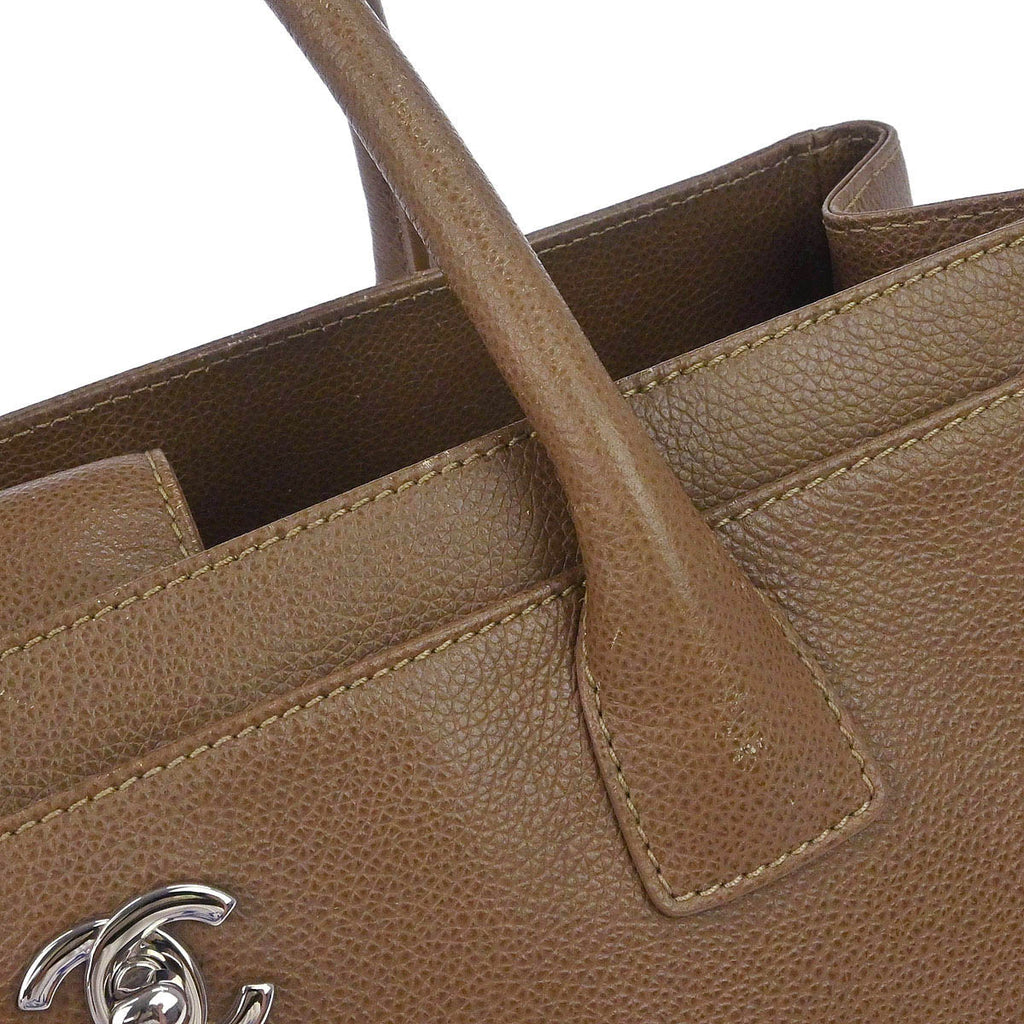 Chanel 2012-2013 Brown Calfskin Executive Cerf Tote Bag