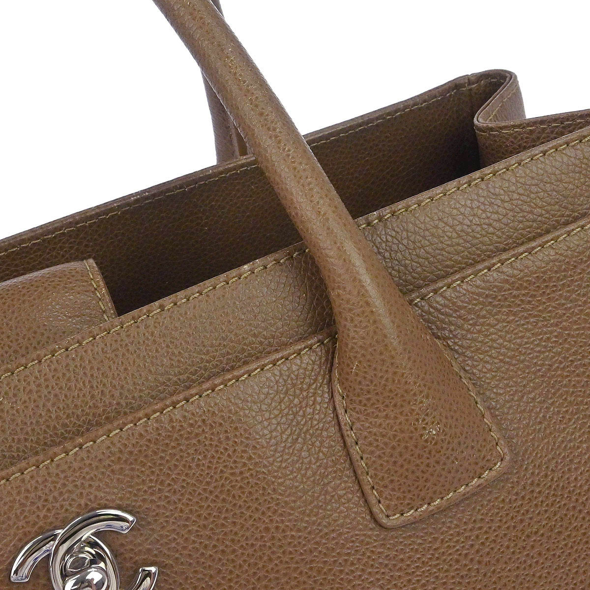 Chanel 2012-2013 Brown Calfskin Executive Cerf Tote Bag