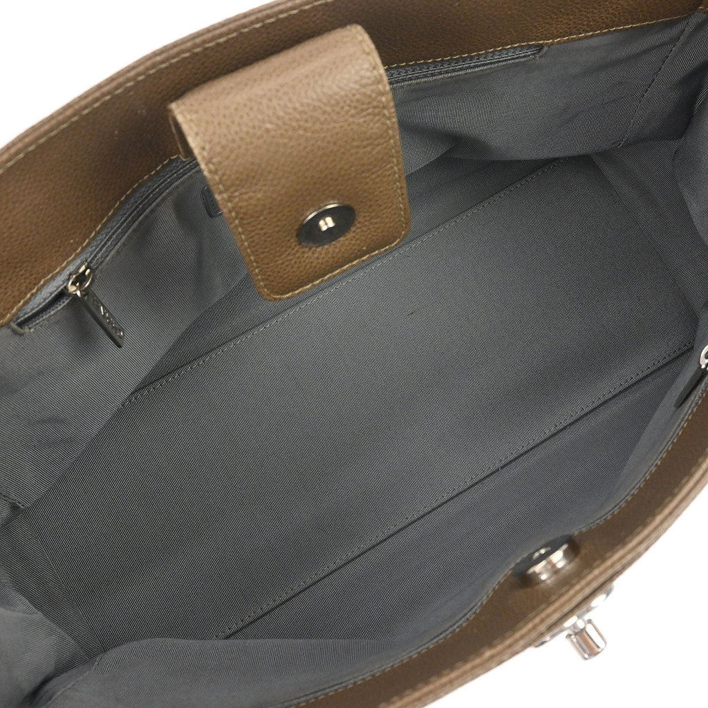 Chanel 2012-2013 Brown Calfskin Executive Cerf Tote Bag