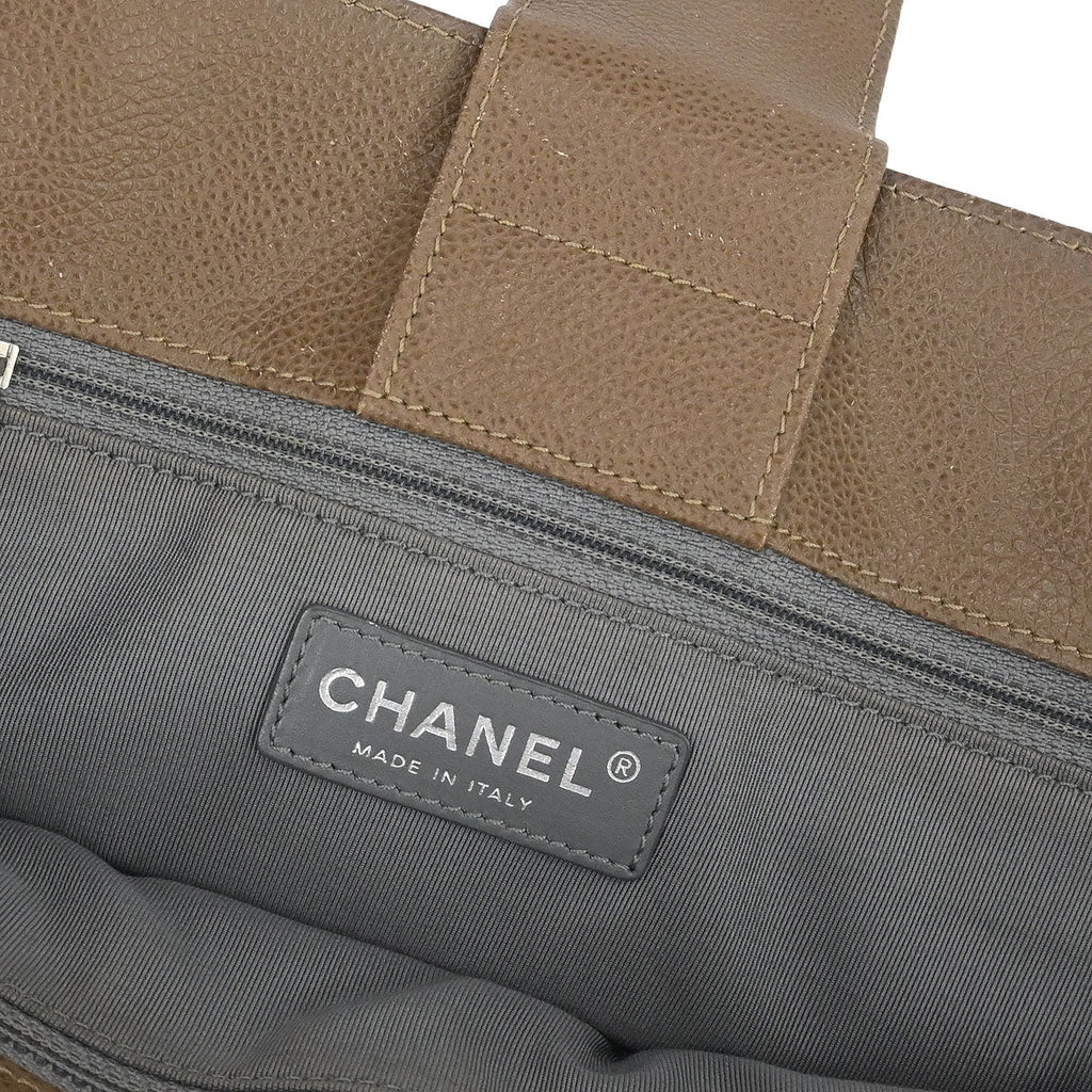 Chanel 2012-2013 Brown Calfskin Executive Cerf Tote Bag