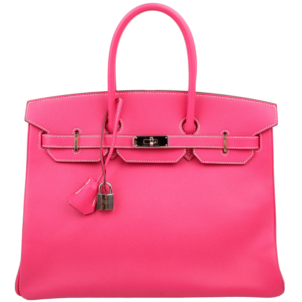Hermes Candy Birkin 35 Epsom Rose Tyrien/Palladium 2013