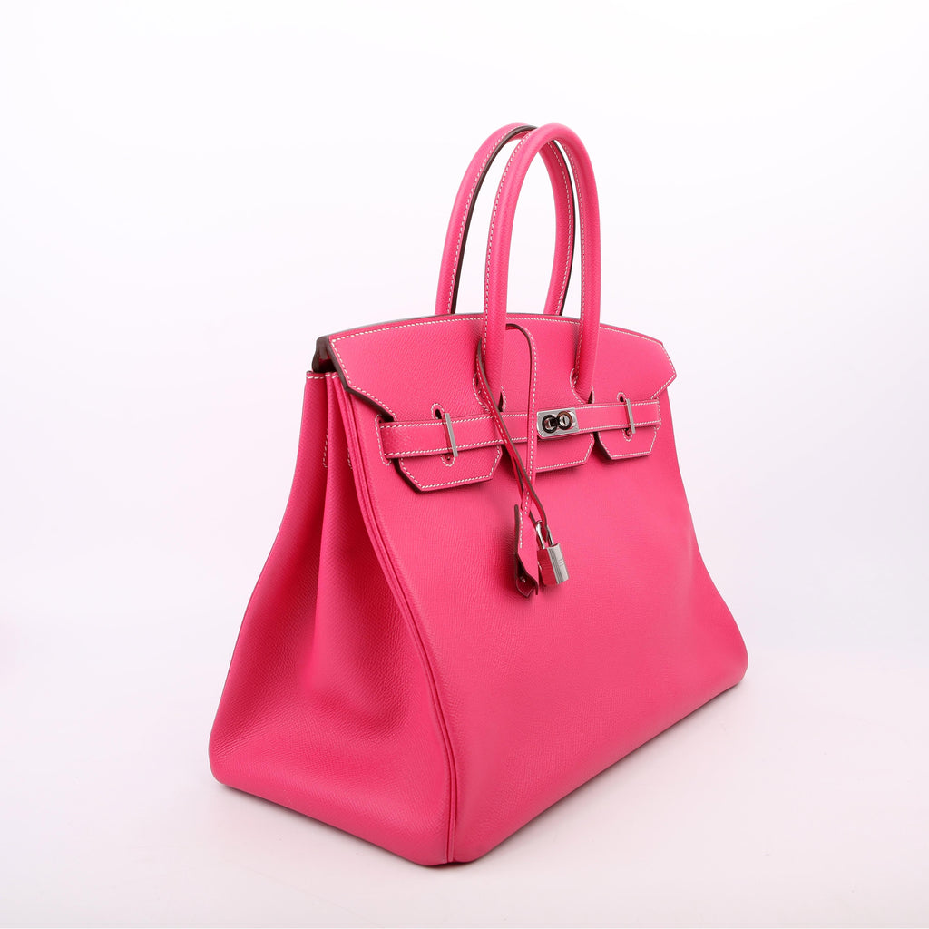 Hermes Candy Birkin 35 Epsom Rose Tyrien/Palladium 2013