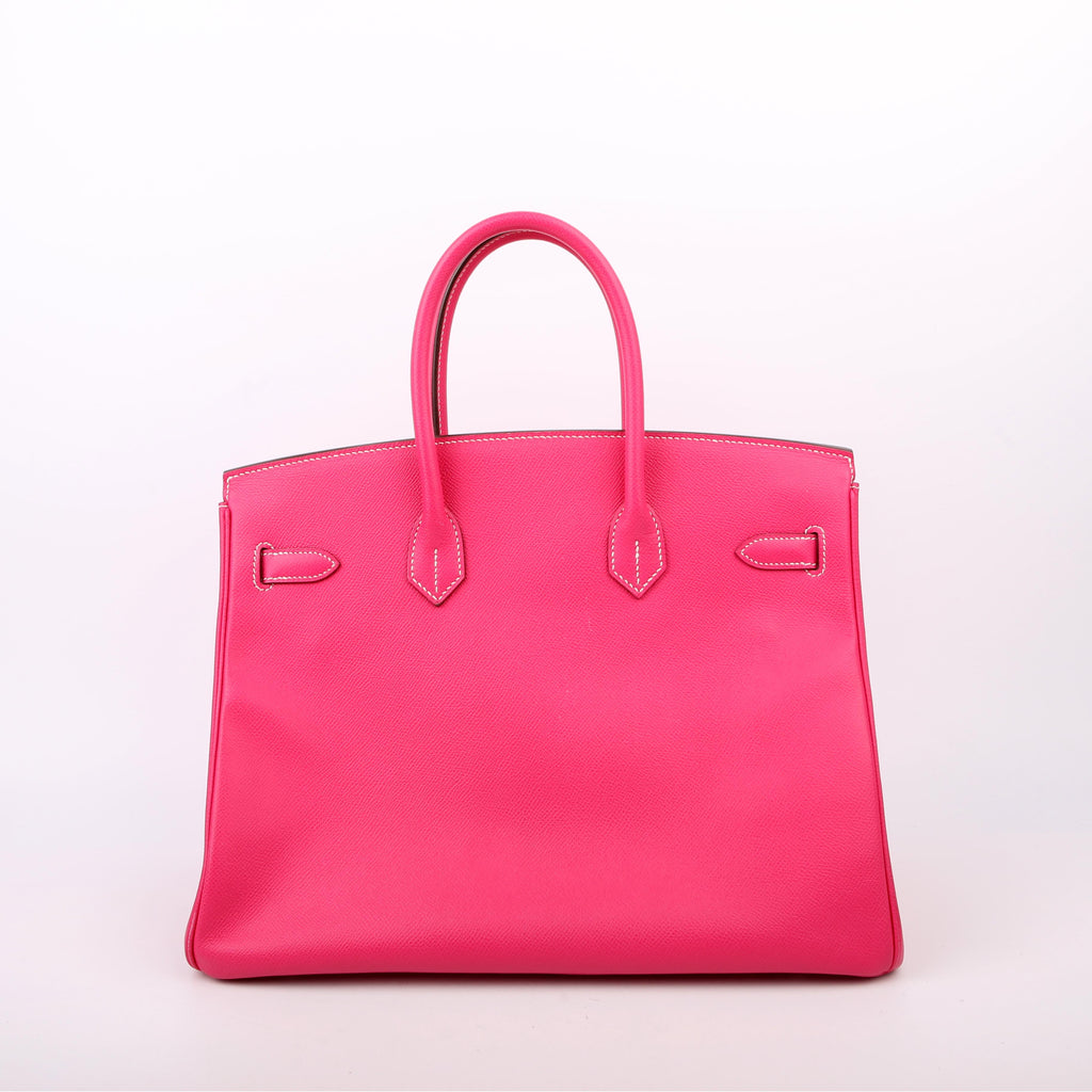 Hermes Candy Birkin 35 Epsom Rose Tyrien/Palladium 2013