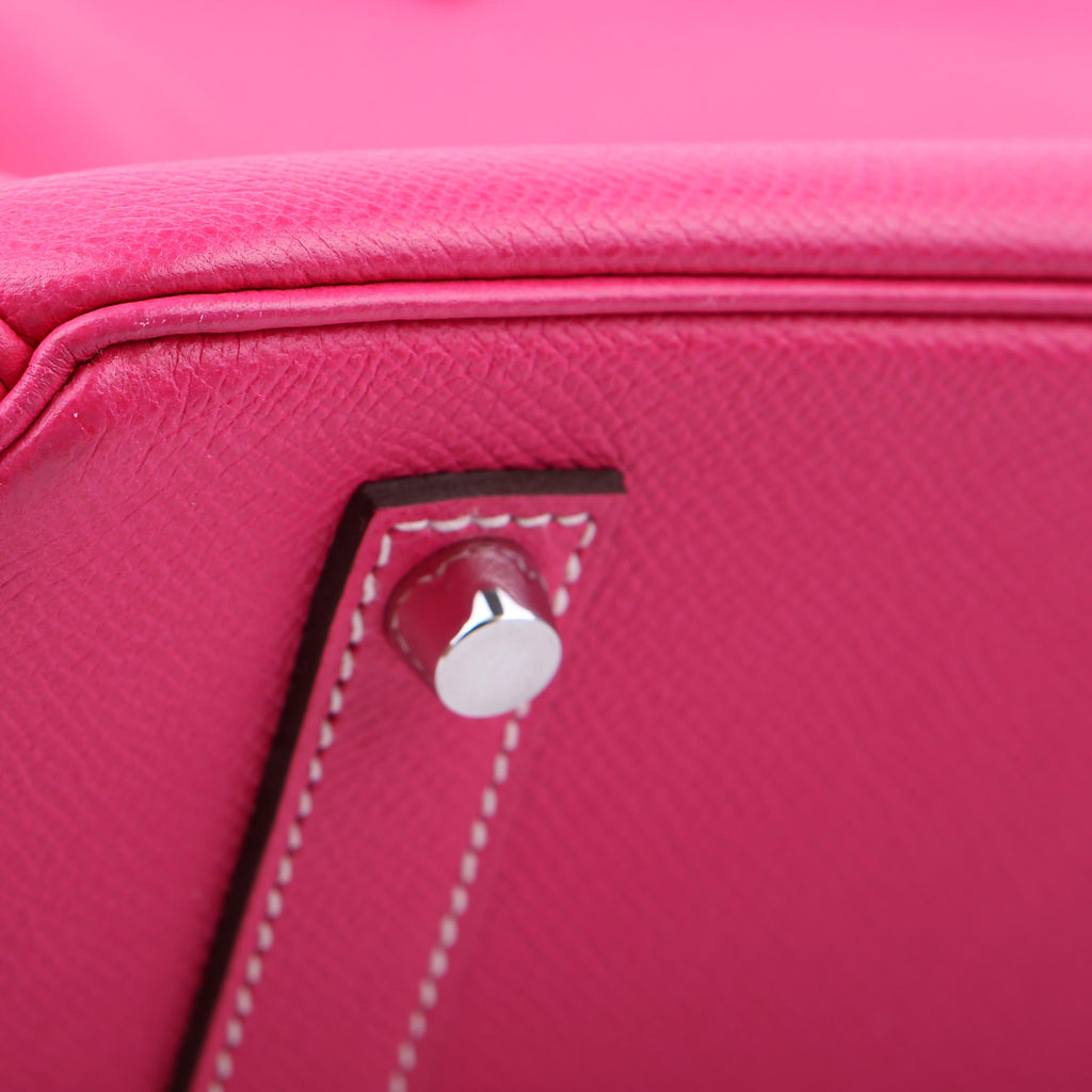 Hermes Candy Birkin 35 Epsom Rose Tyrien/Palladium 2013