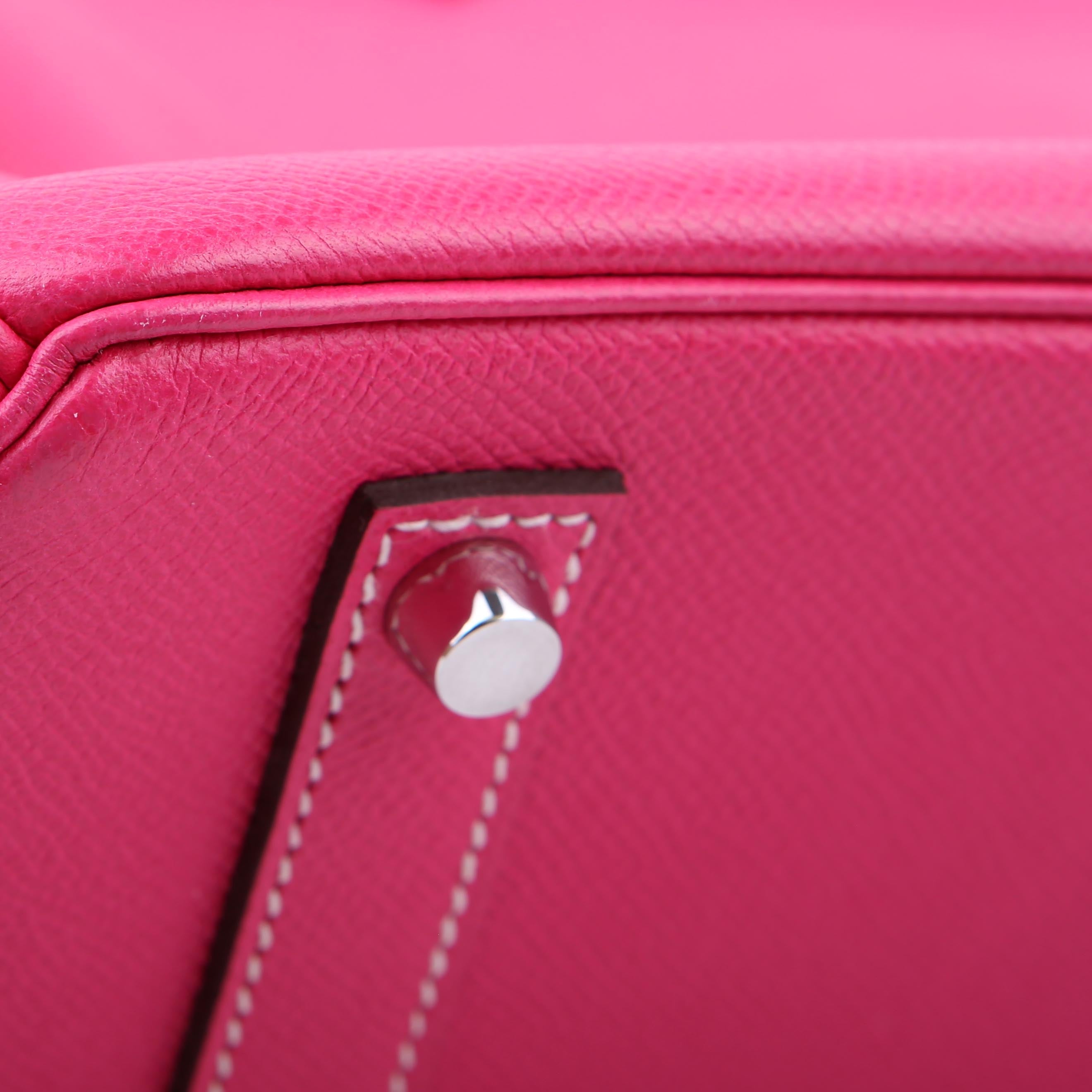 Hermes Candy Birkin 35 Epsom Rose Tyrien/Palladium 2013