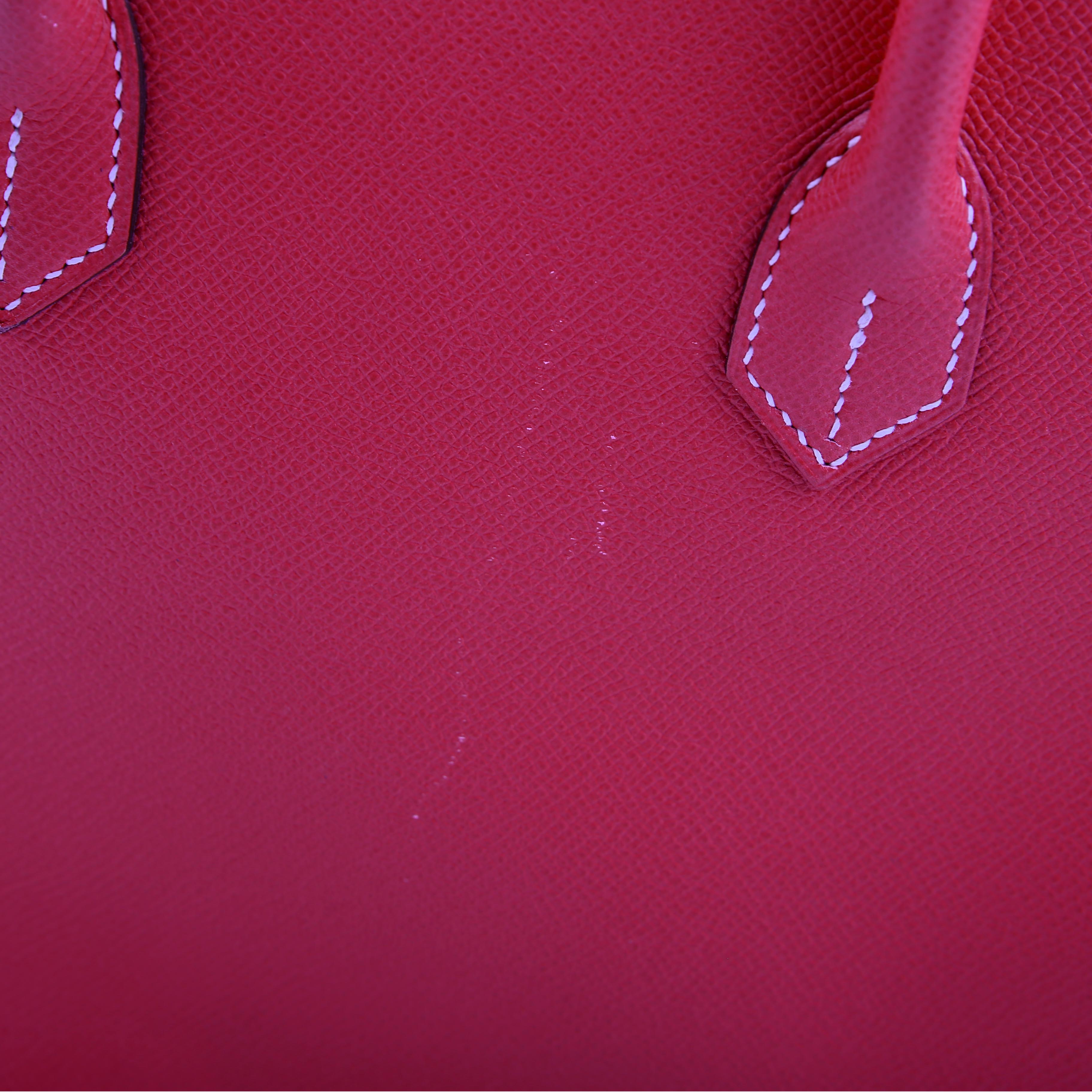 Hermes Candy Birkin 35 Epsom Rose Tyrien/Palladium 2013
