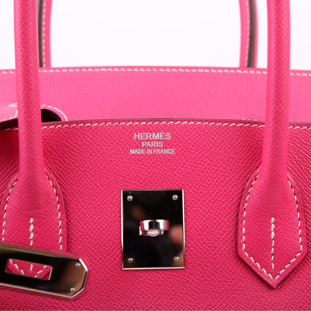 Hermes Candy Birkin 35 Epsom Rose Tyrien/Palladium 2013