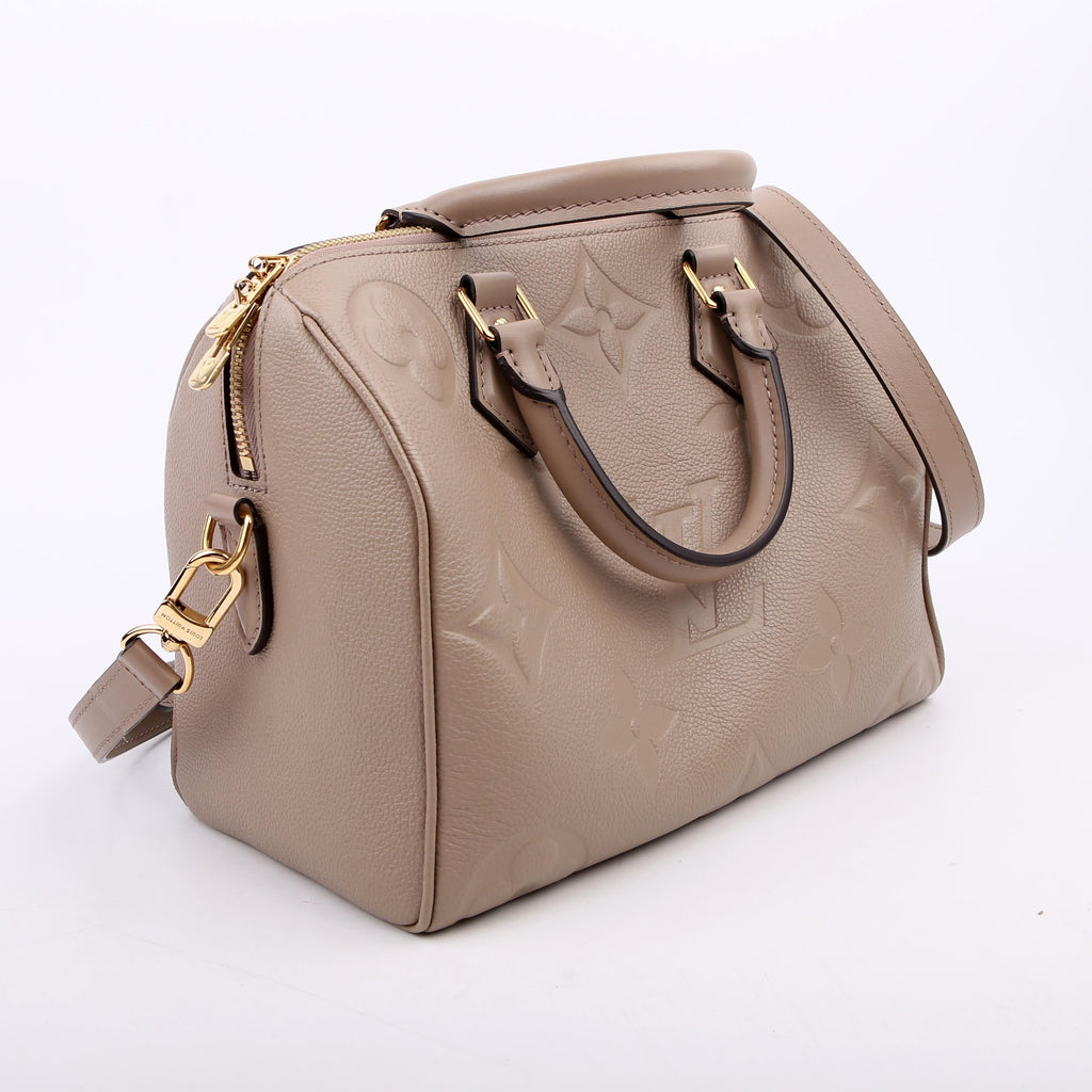 Speedy 25 with Strap NM Giant Empreinte Turtledove