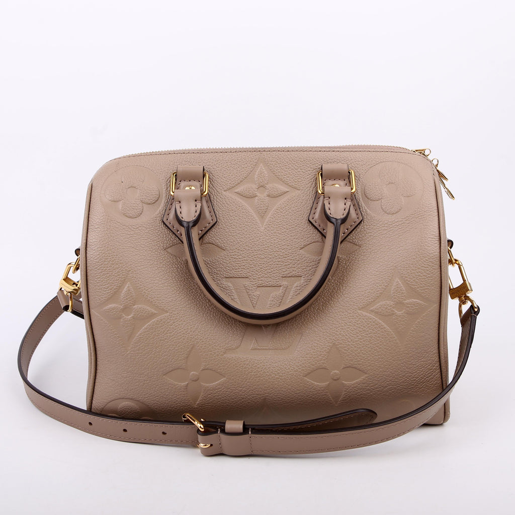 Speedy 25 with Strap NM Giant Empreinte Turtledove