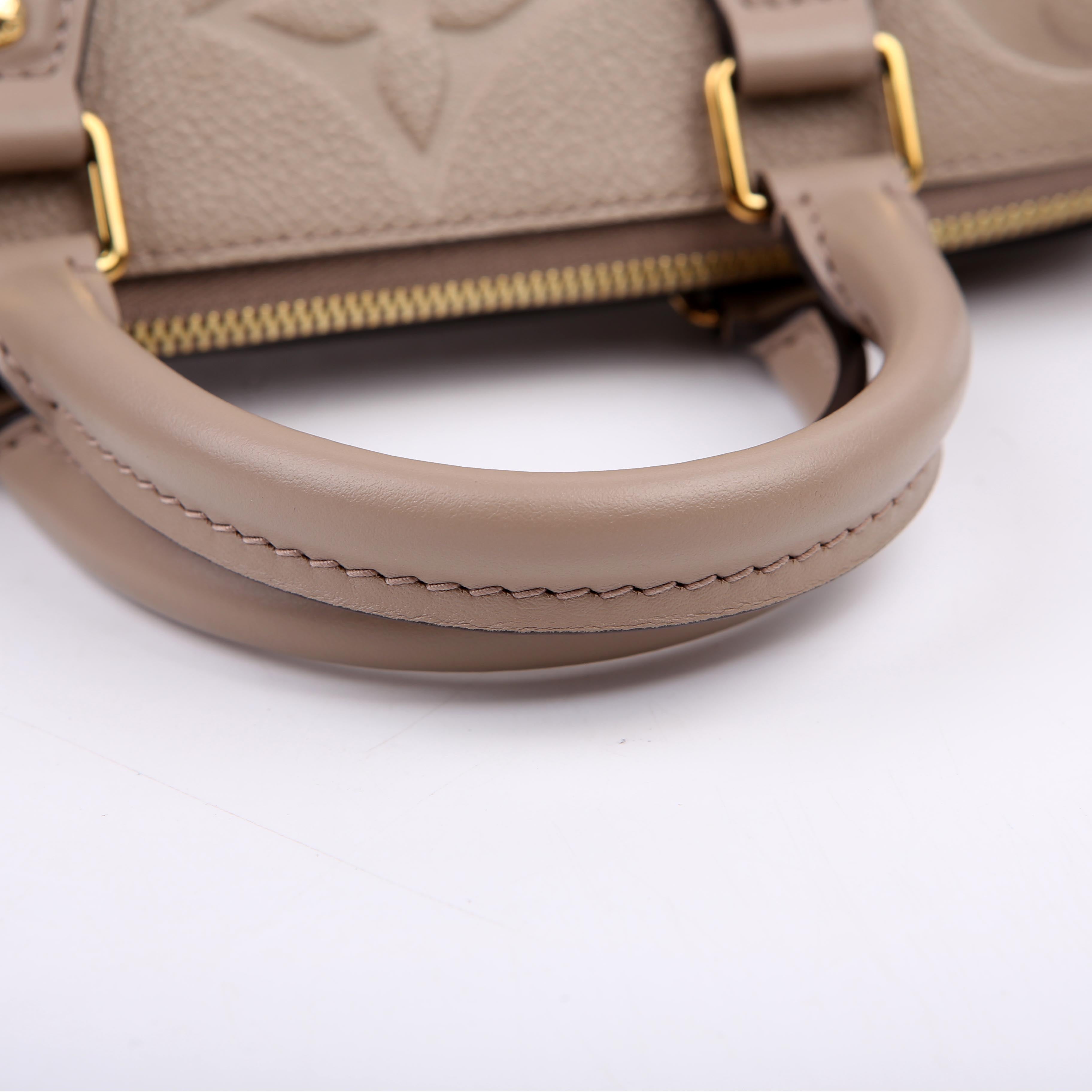 Speedy 25 with Strap NM Giant Empreinte Turtledove