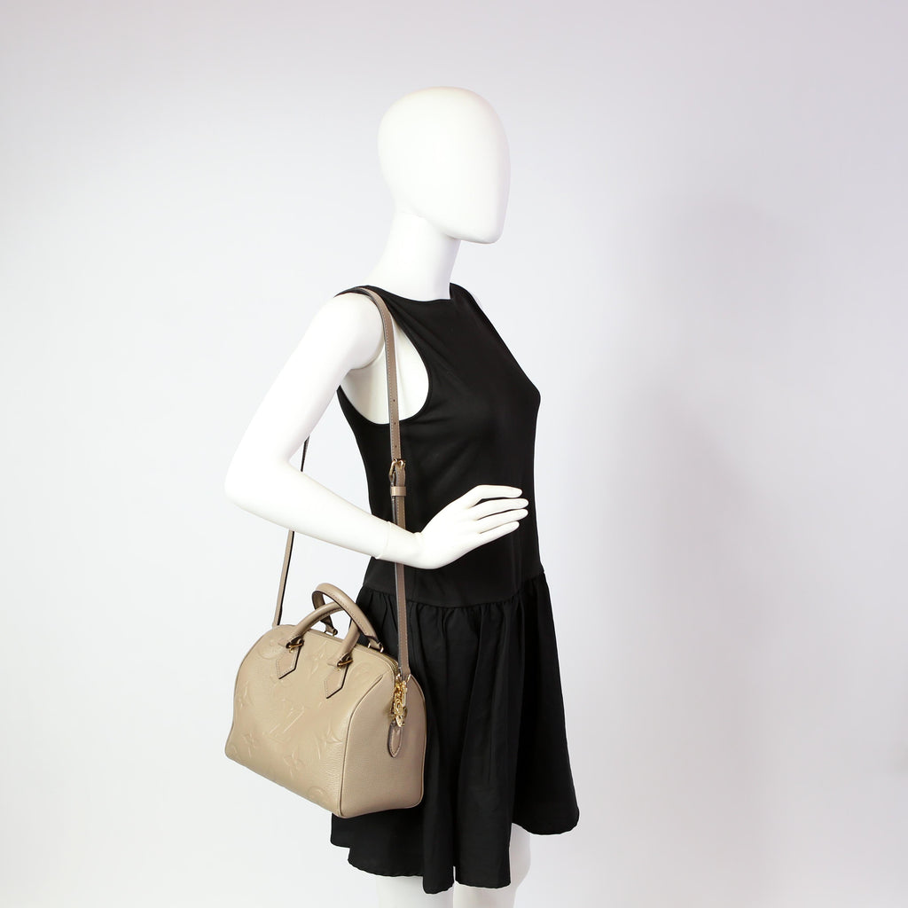 Speedy 25 with Strap NM Giant Empreinte Turtledove