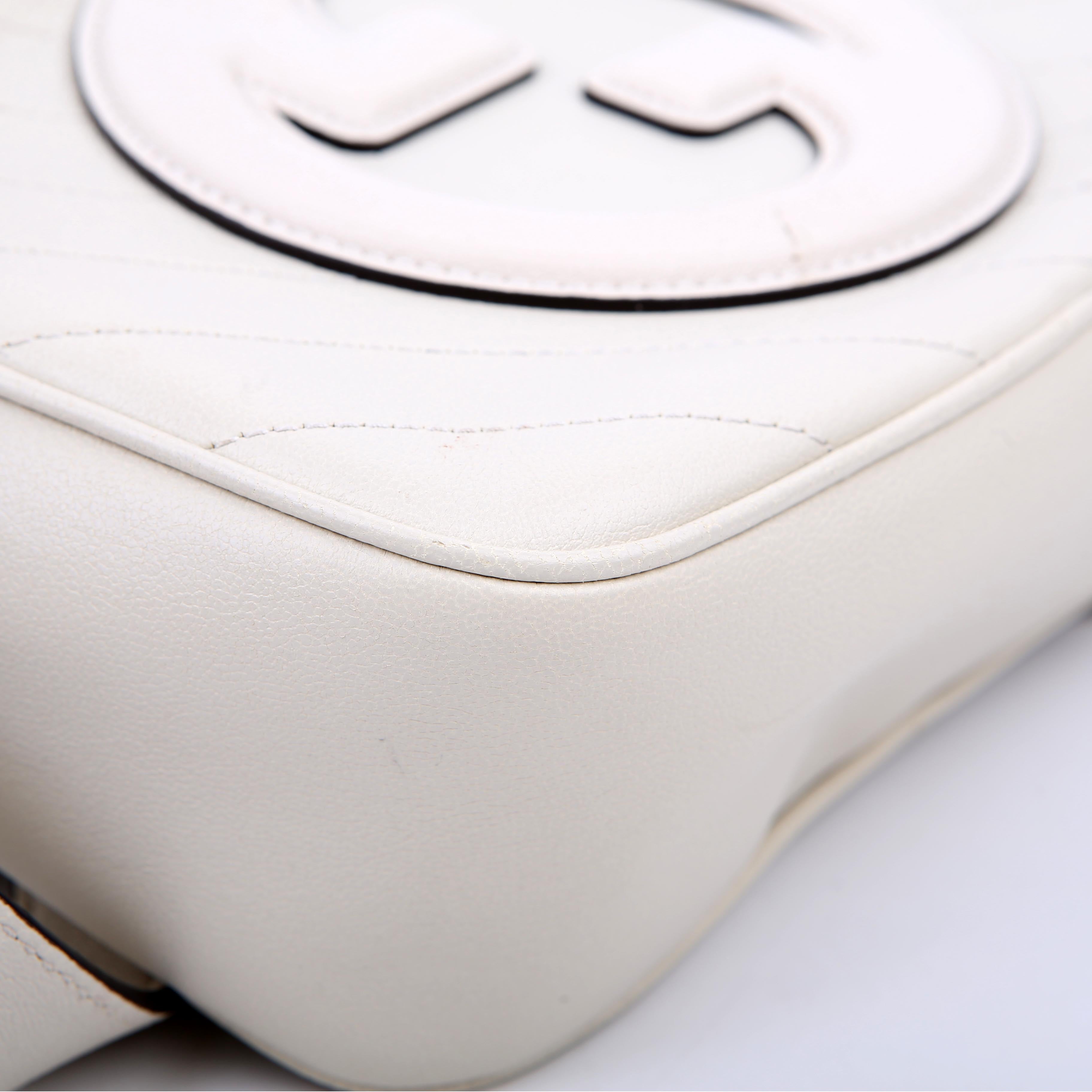 Gucci 742360 Blondie Small Shoulder Bag White