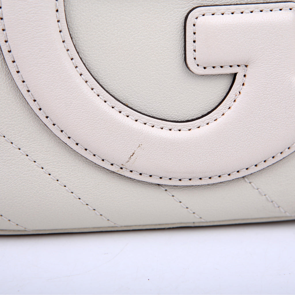 Gucci 742360 Blondie Small Shoulder Bag White