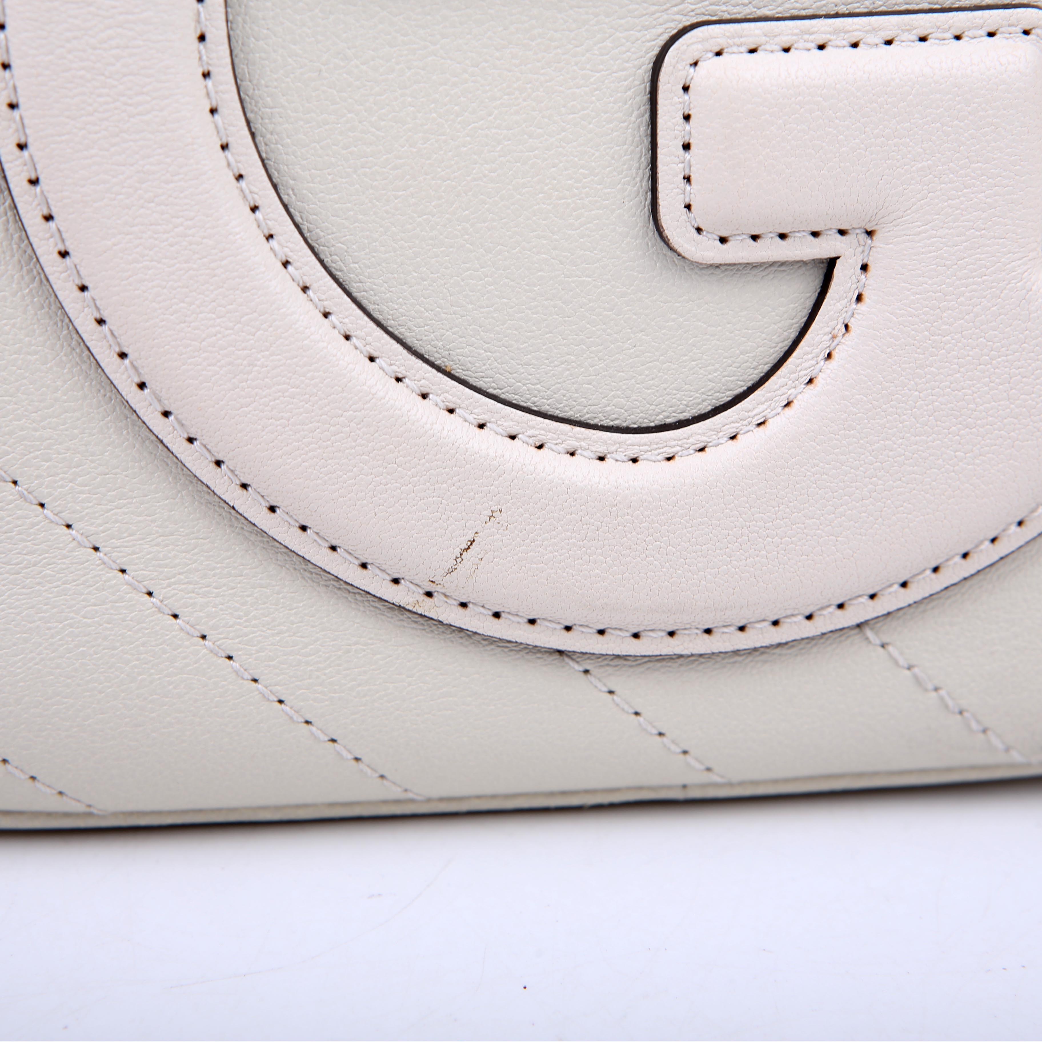 Gucci 742360 Blondie Small Shoulder Bag White