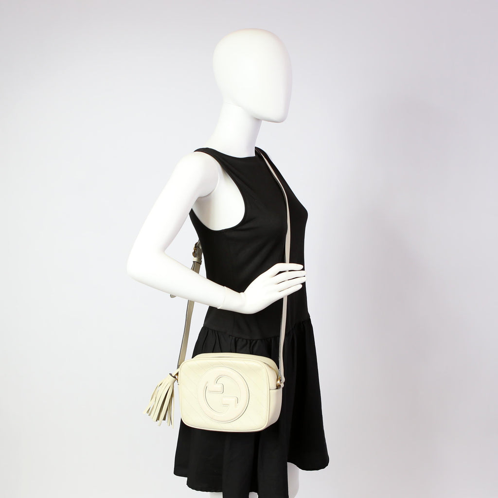 Gucci 742360 Blondie Small Shoulder Bag White