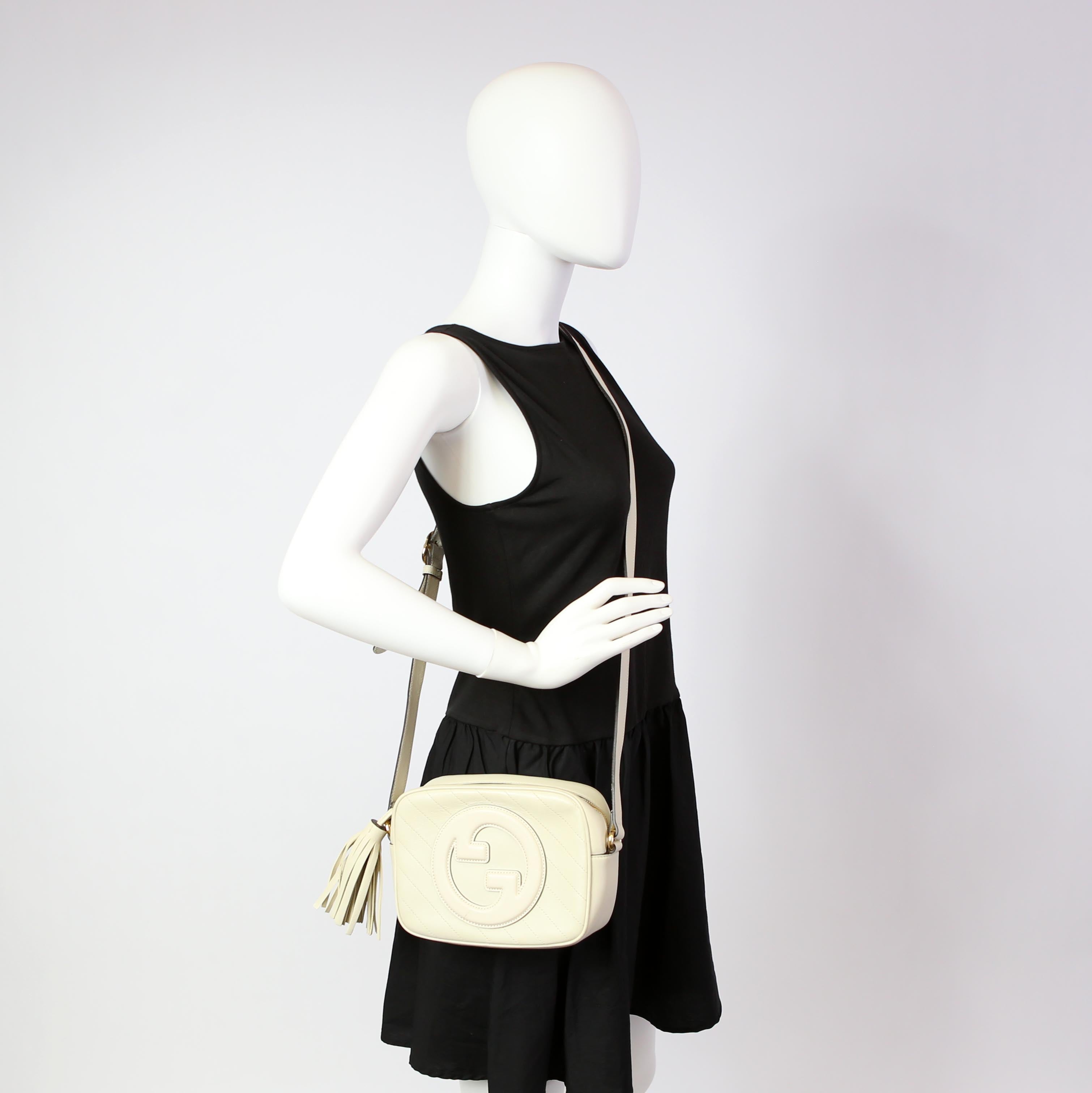 Gucci 742360 Blondie Small Shoulder Bag White