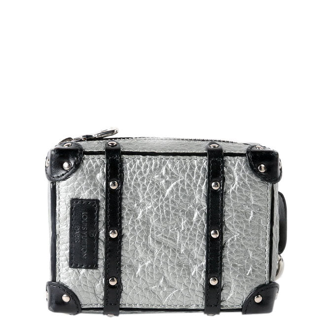 Soft Trunk Backpack Bag Charm Monogram Taurillon Silver/Black