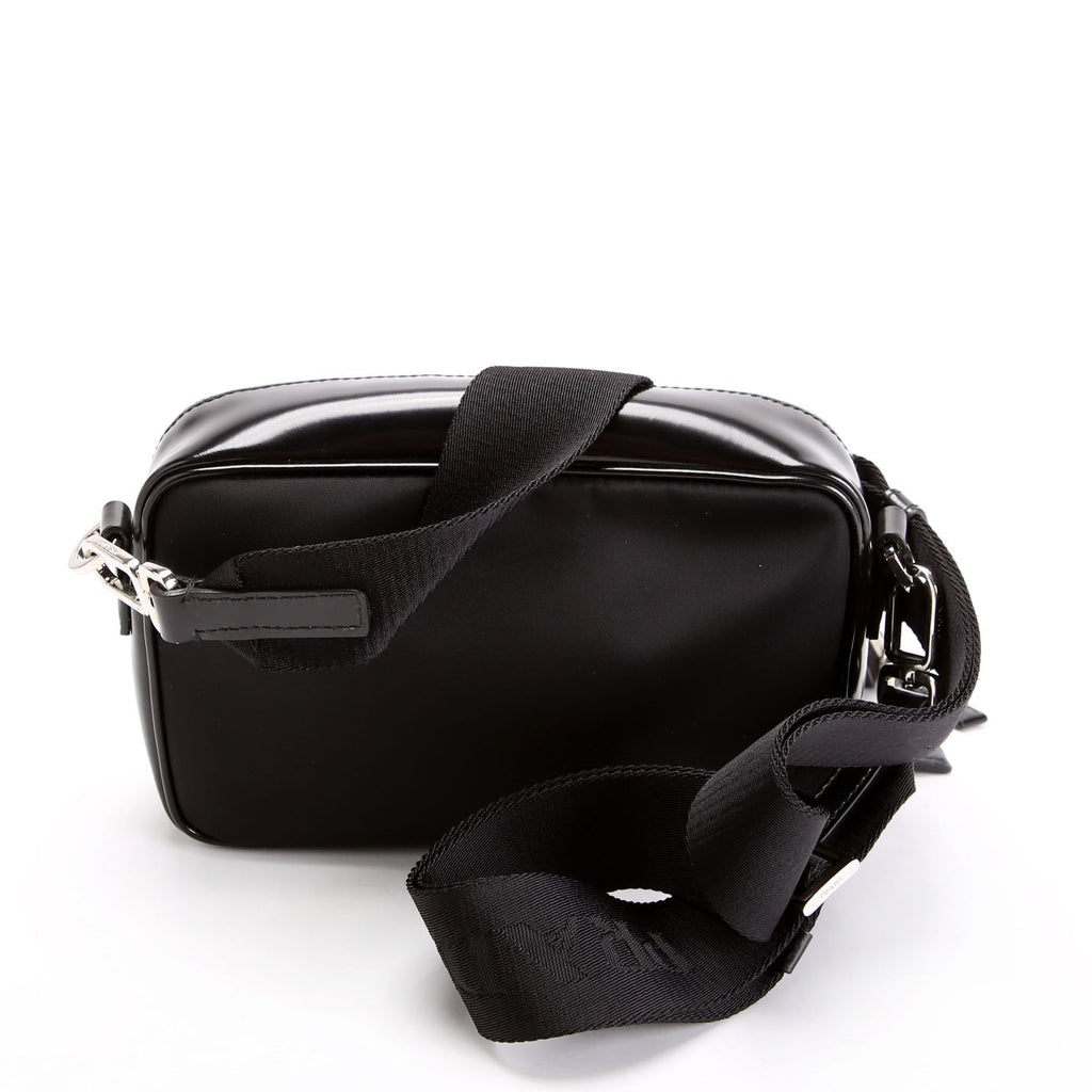 Prada 2VH070 Re-Nylon Small Brique Bag Black/Silver