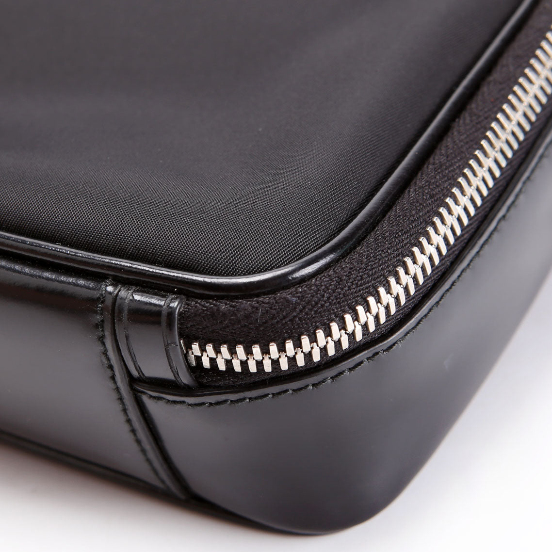 Prada 2VH070 Re-Nylon Small Brique Bag Black/Silver