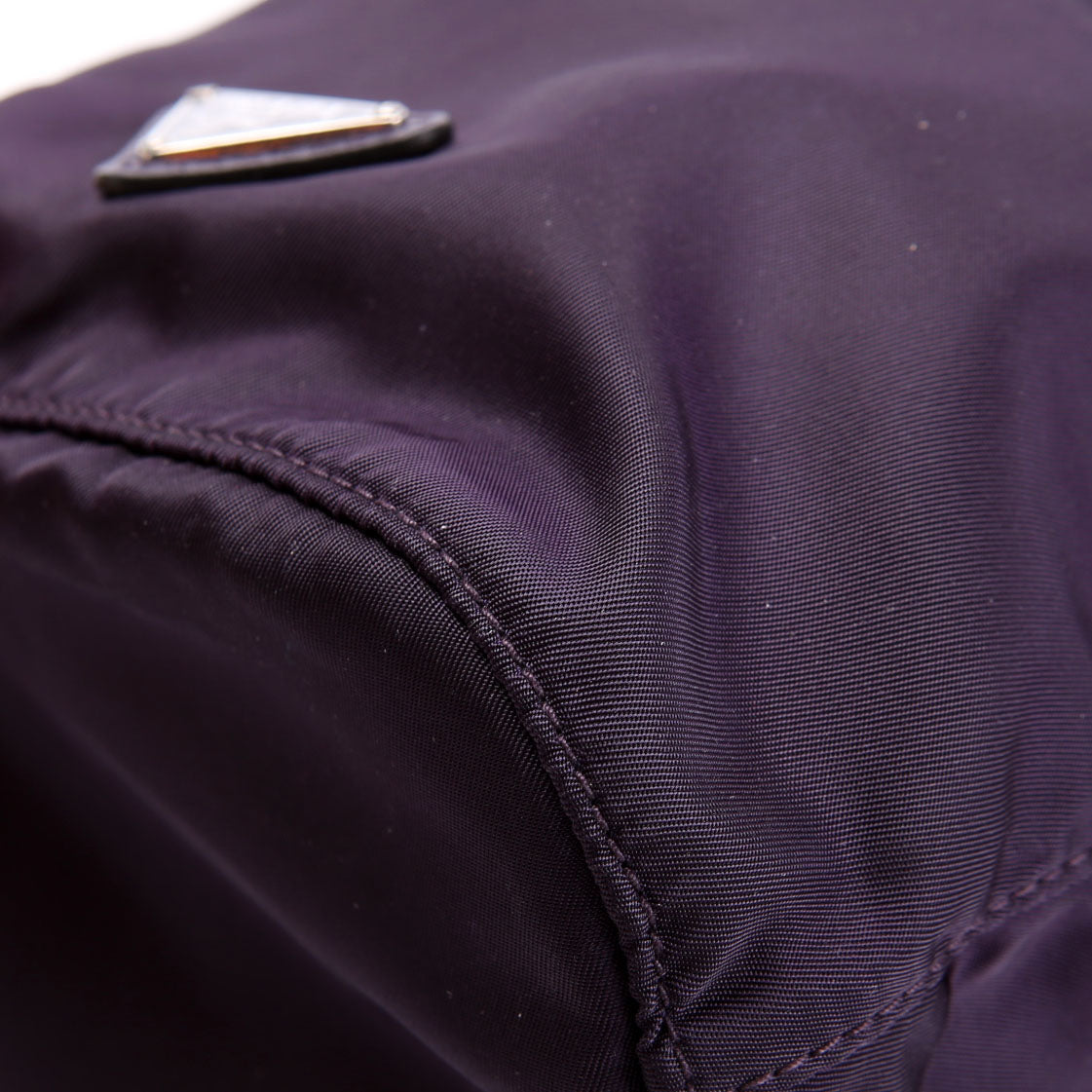 Prada 1NA369 Tessuto Nylon Drawstring Pouch Dark Purple
