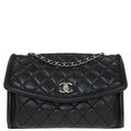Chanel 2014-2015 Black Lambskin Geometric Flap Shoulder Bag